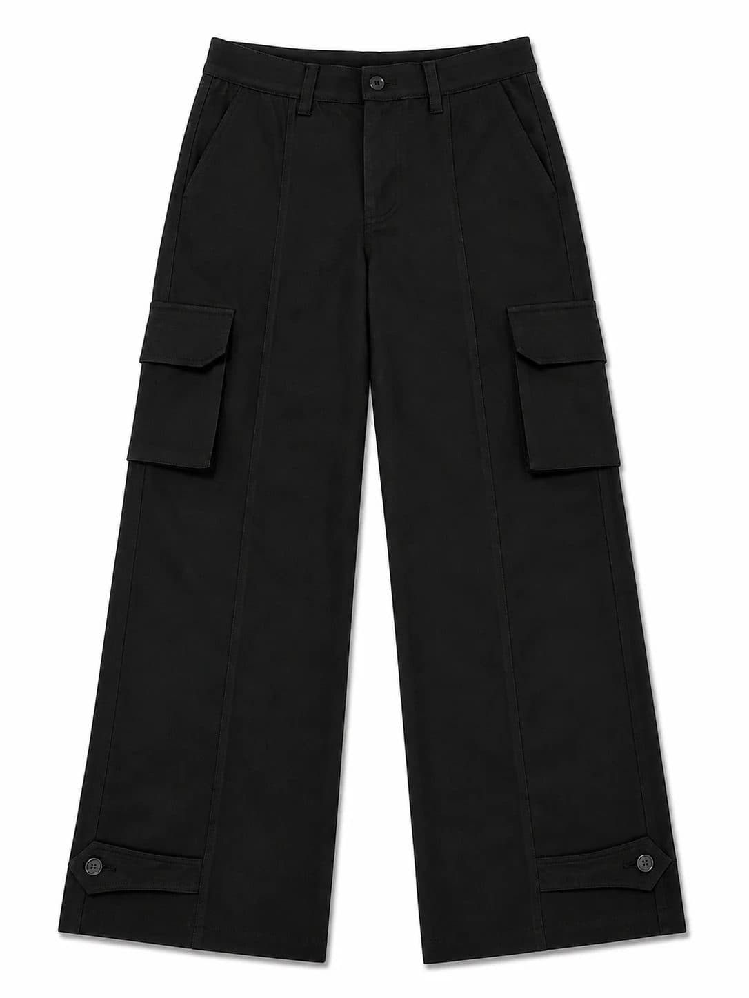 BLACK OVERSIZED SIX POCKET CARGO WITHOUT FLAP image 1