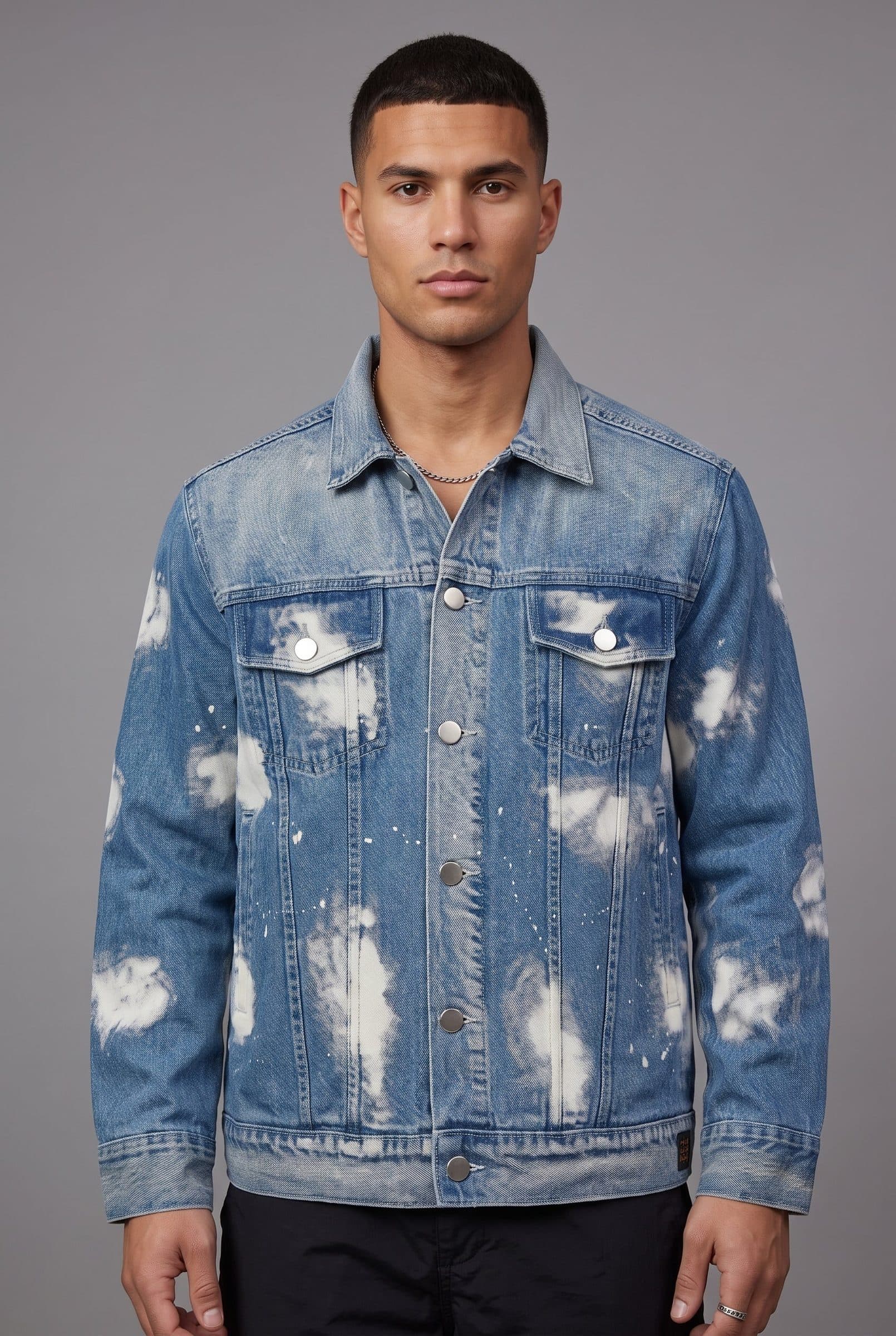 BLUE CLOUD DENIM MEN'S JACKET image 3