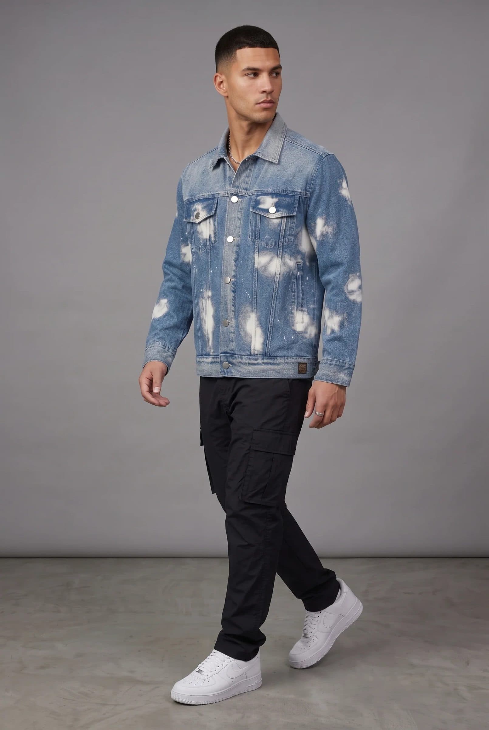BLUE CLOUD DENIM MEN'S JACKET image 7