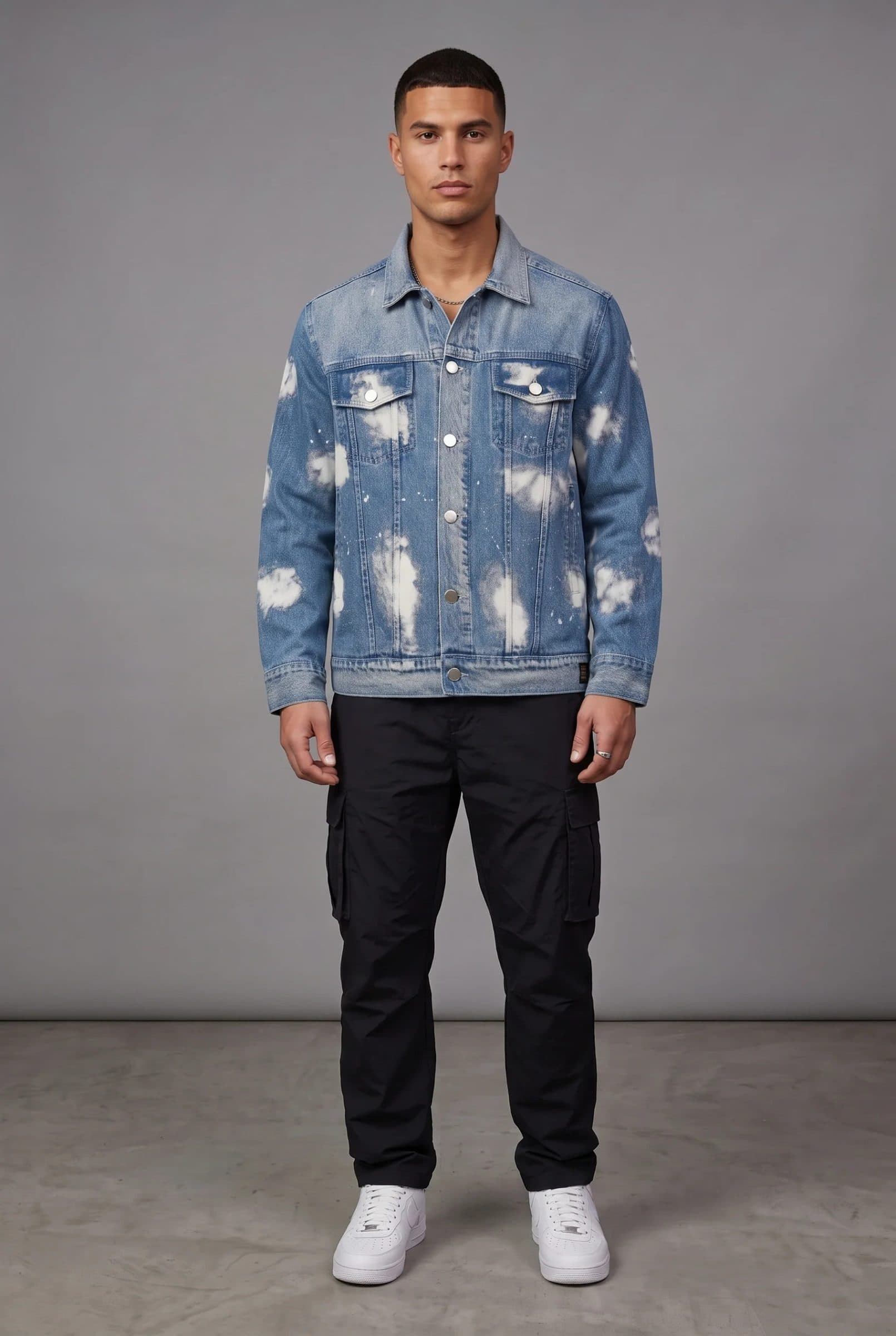 BLUE CLOUD DENIM MEN'S JACKET image 4