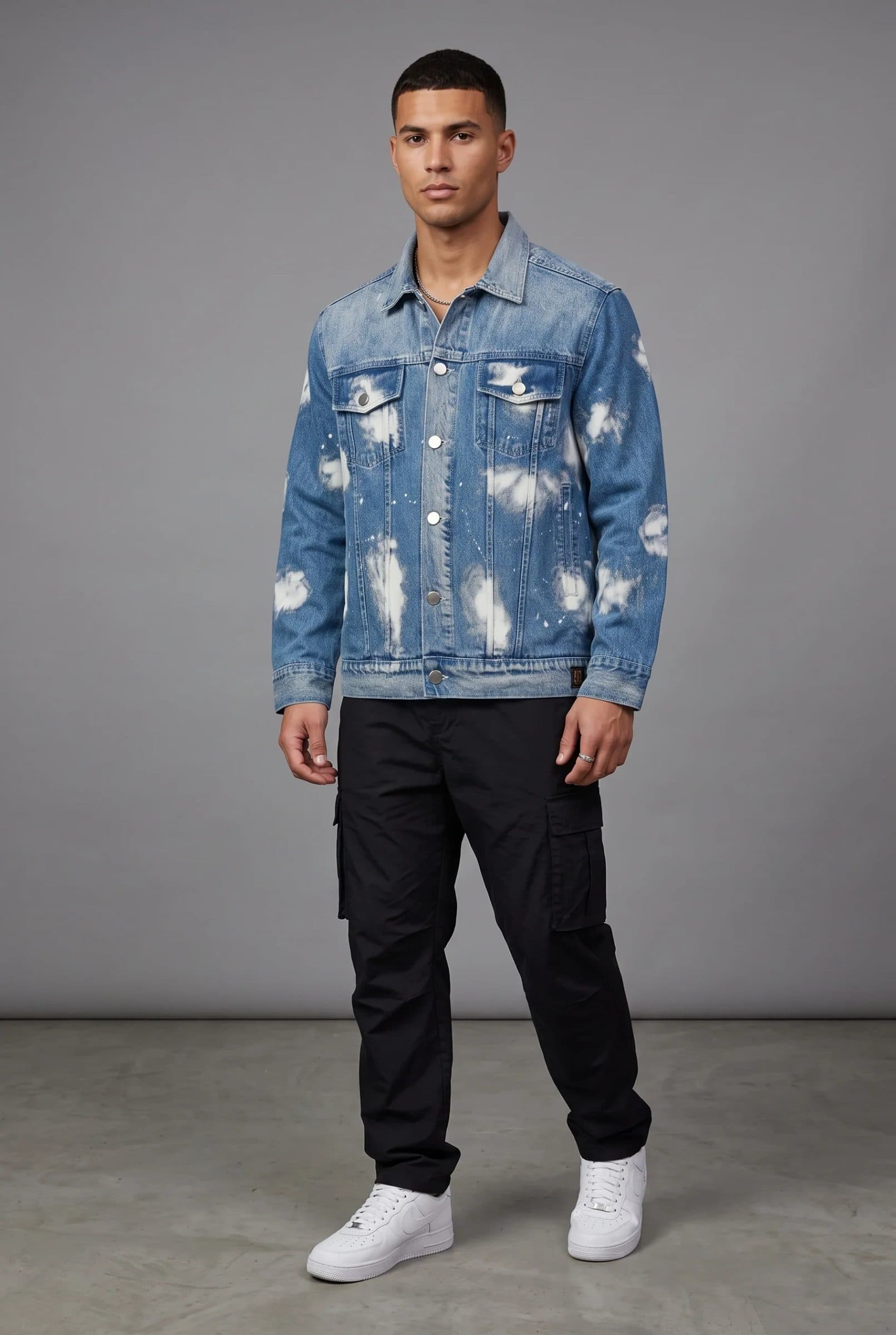 BLUE CLOUD DENIM MEN'S JACKET image 9