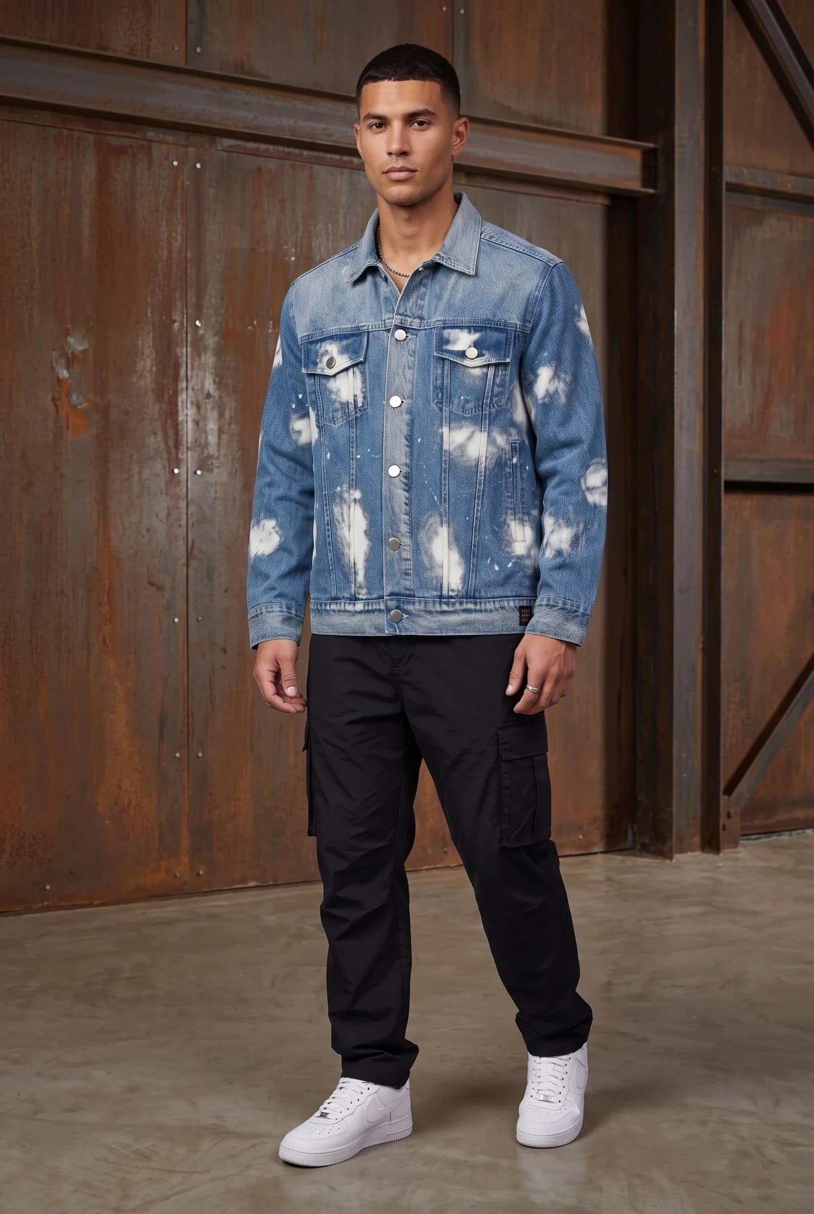 BLUE CLOUD DENIM MEN'S JACKET image 8