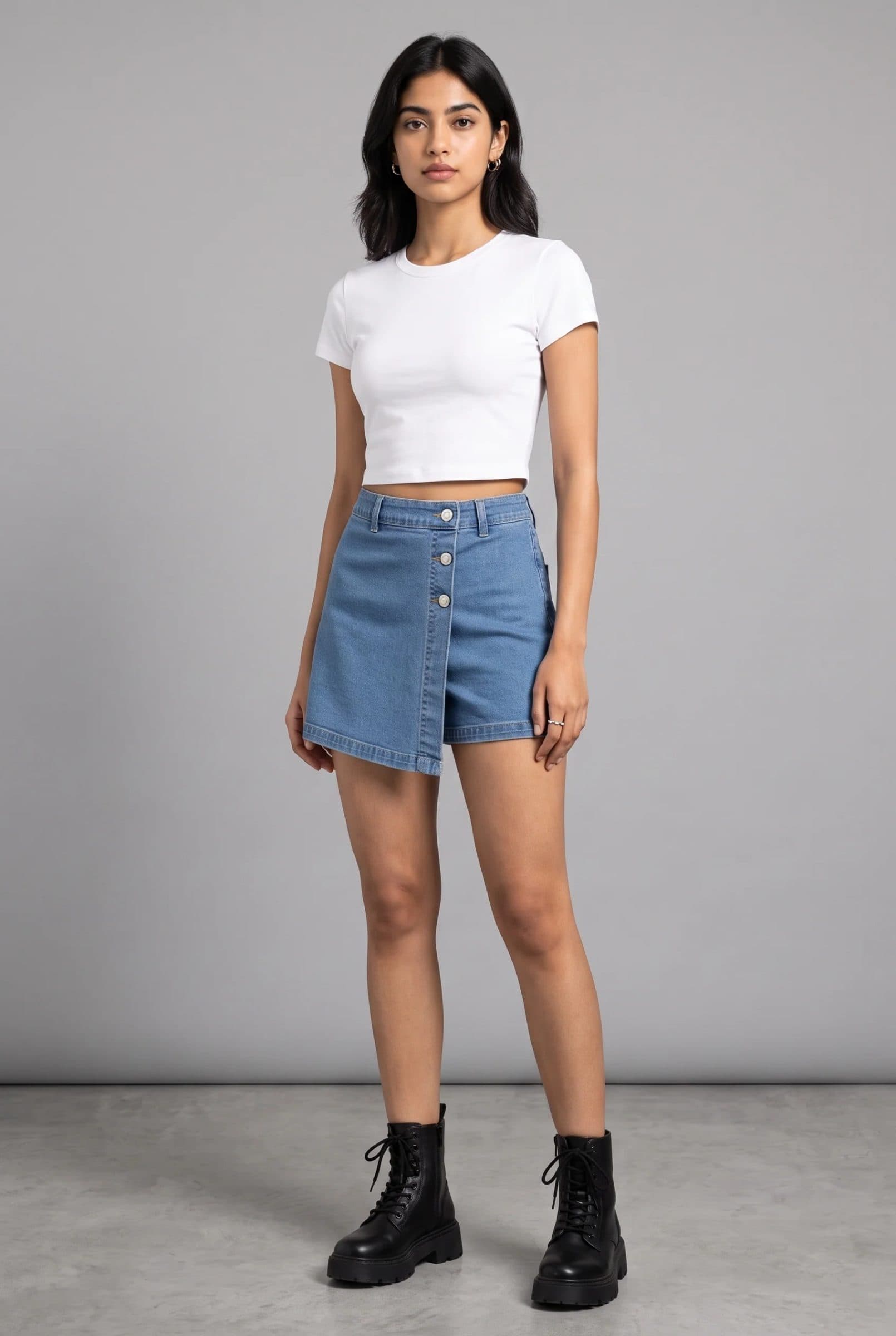 BLUE DENIM WOMEN'S SKORT image 9