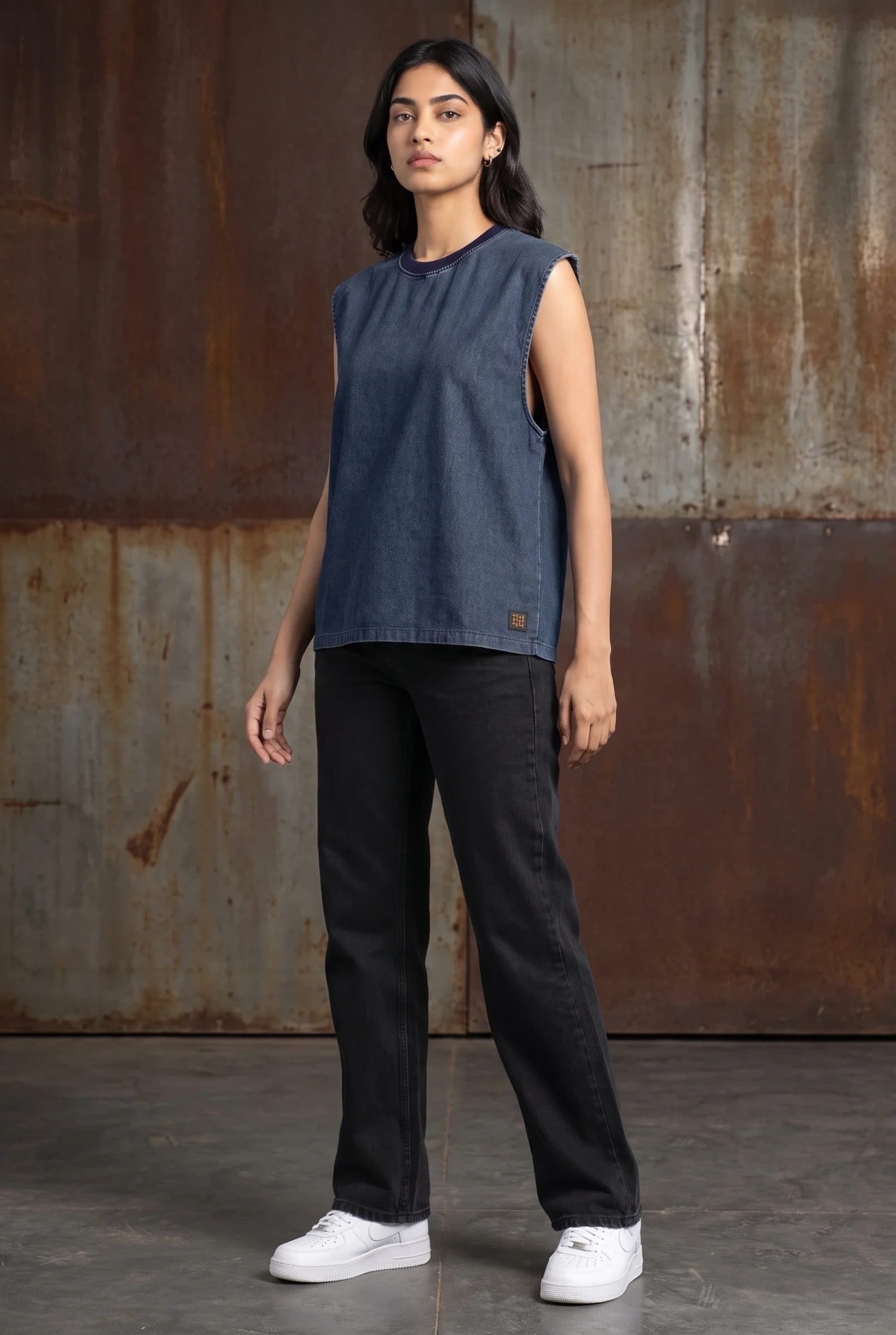 BLUE DENIM WOMEN'S TANK TOP image 9