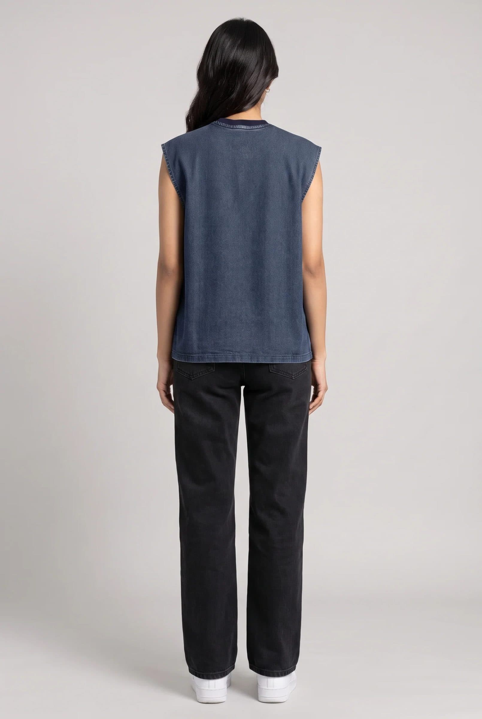 BLUE DENIM WOMEN'S TANK TOP image 5