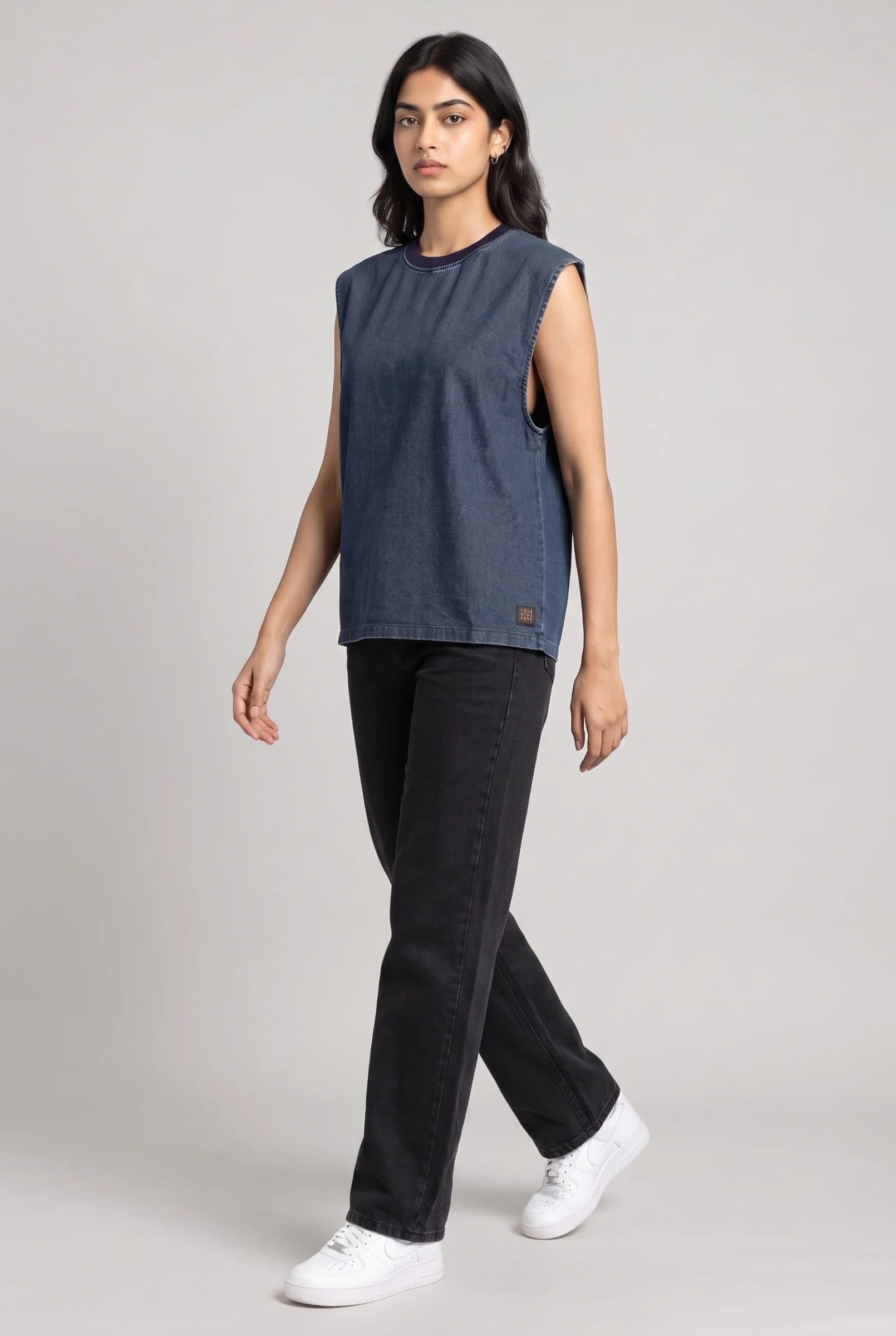 BLUE DENIM WOMEN'S TANK TOP image 8