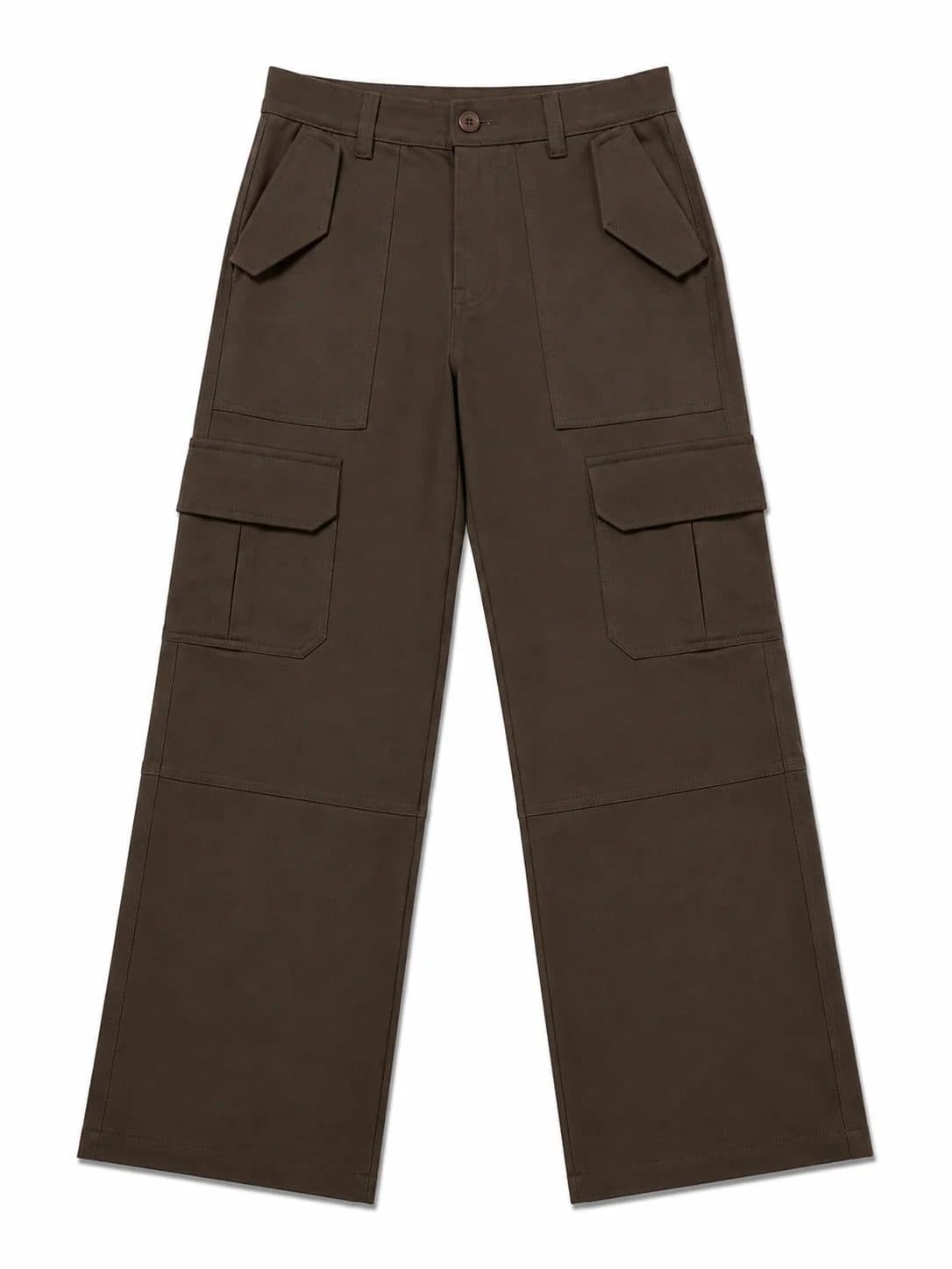 BROWN OVERSIZED SIX POCKET CARGO WITH FLAP image 1