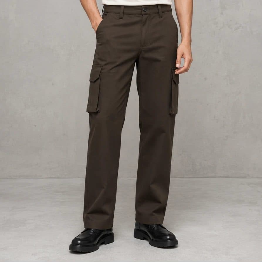 BROWN OVERSIZED SIX POCKET CARGO WITH FLAP image 3