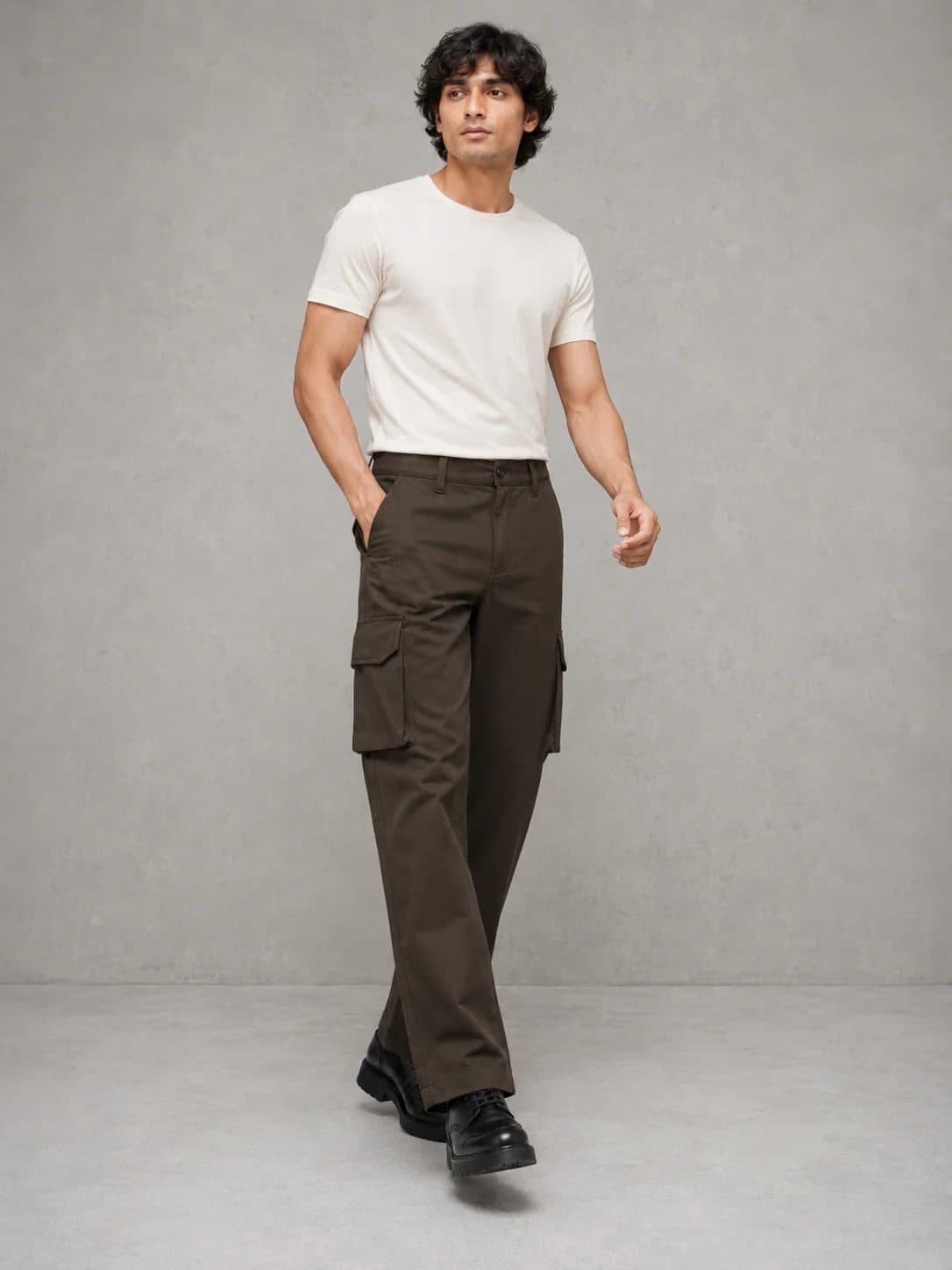 BROWN OVERSIZED SIX POCKET CARGO WITH FLAP image 7