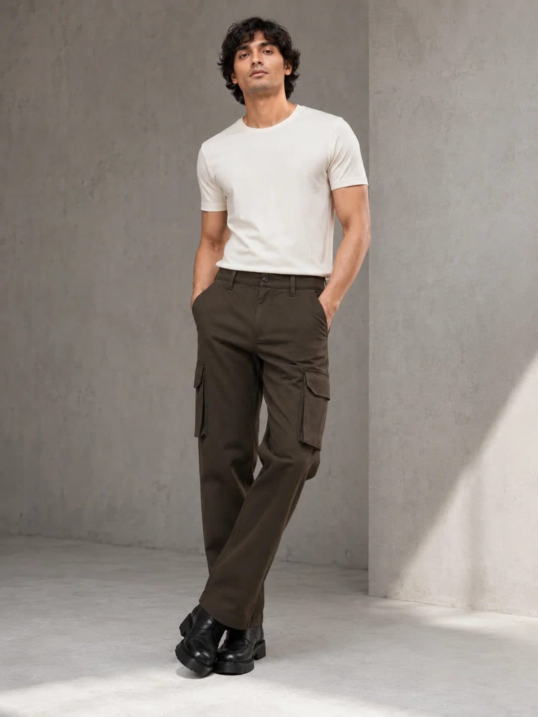 BROWN OVERSIZED SIX POCKET CARGO WITH FLAP image 8
