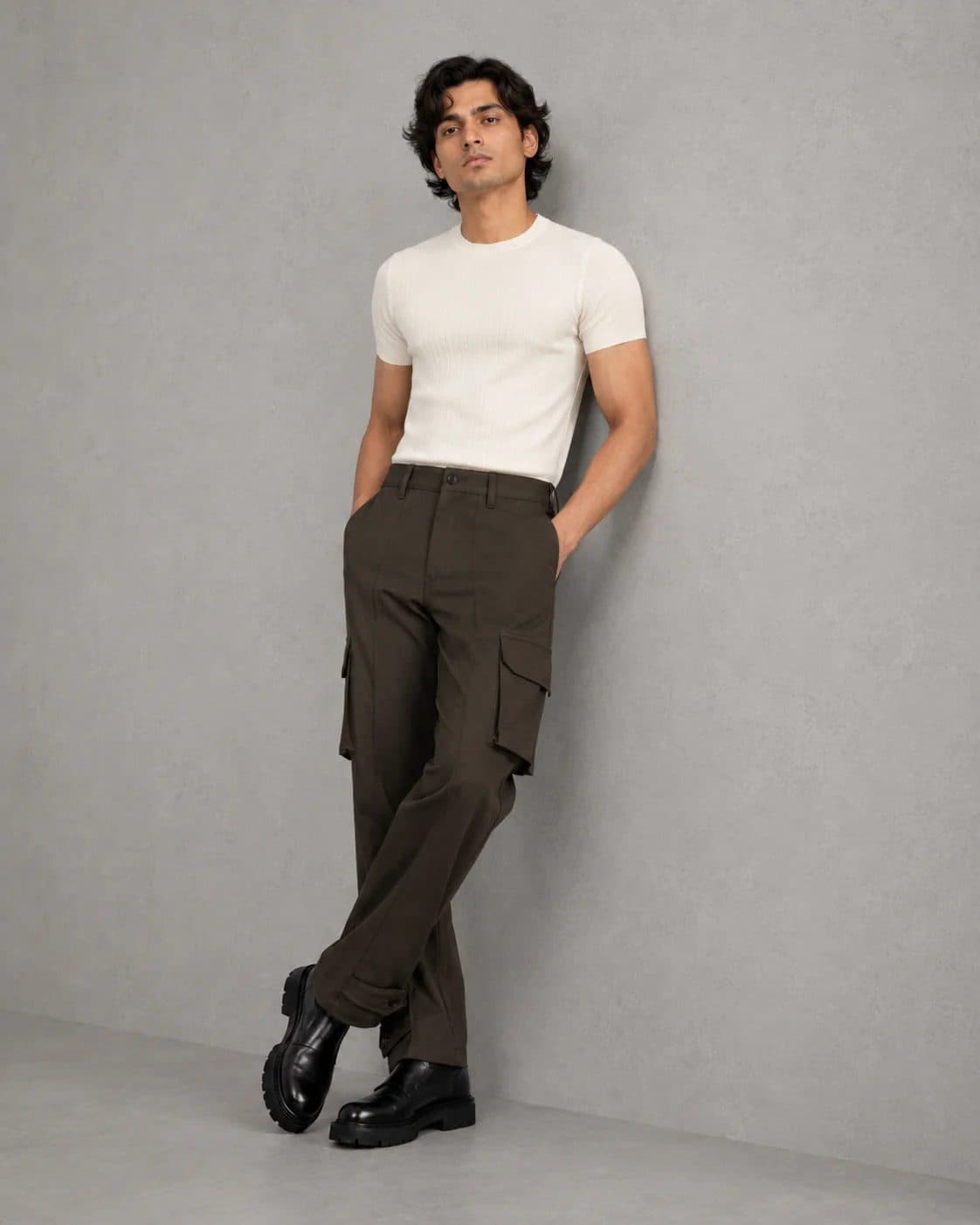 BROWN OVERSIZED SIX POCKET CARGO WITHOUT FLAP image 7