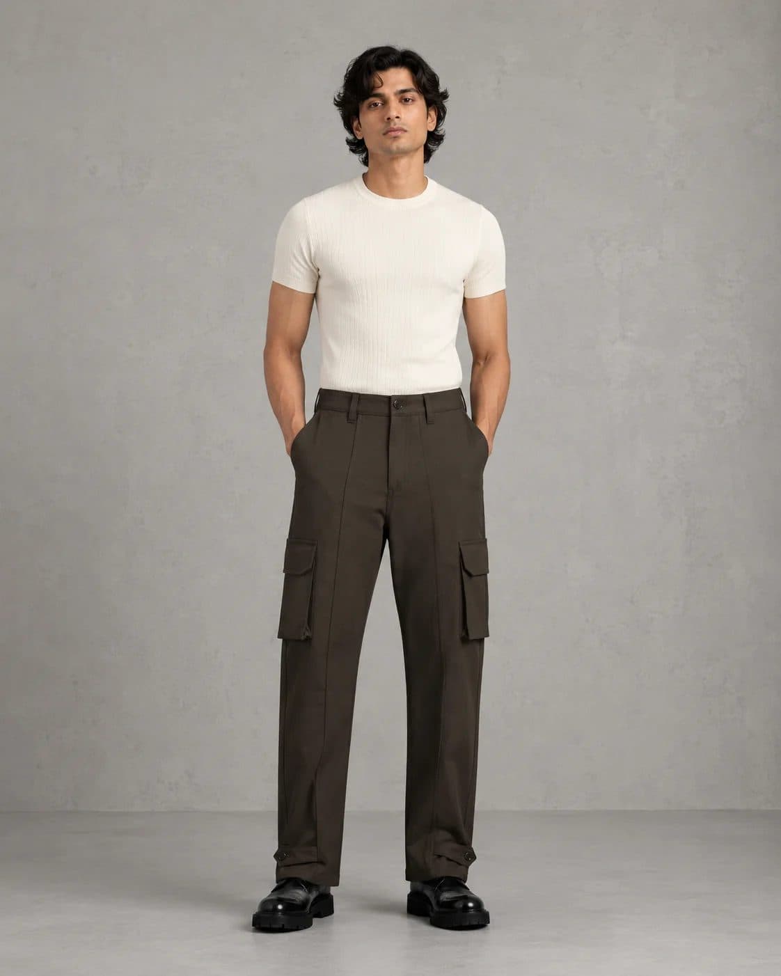 BROWN OVERSIZED SIX POCKET CARGO WITHOUT FLAP image 6