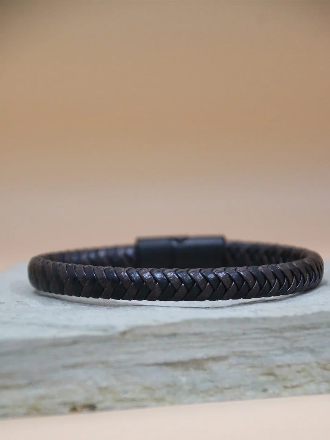 BROWN-BLACK FUSION BRACELET FOR MEN image 1