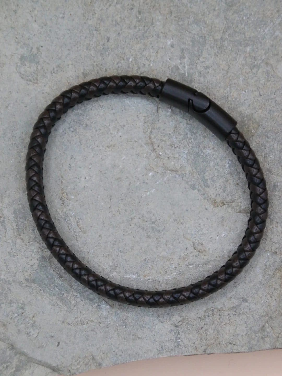 BROWN-BLACK FUSION BRACELET FOR MEN image 3