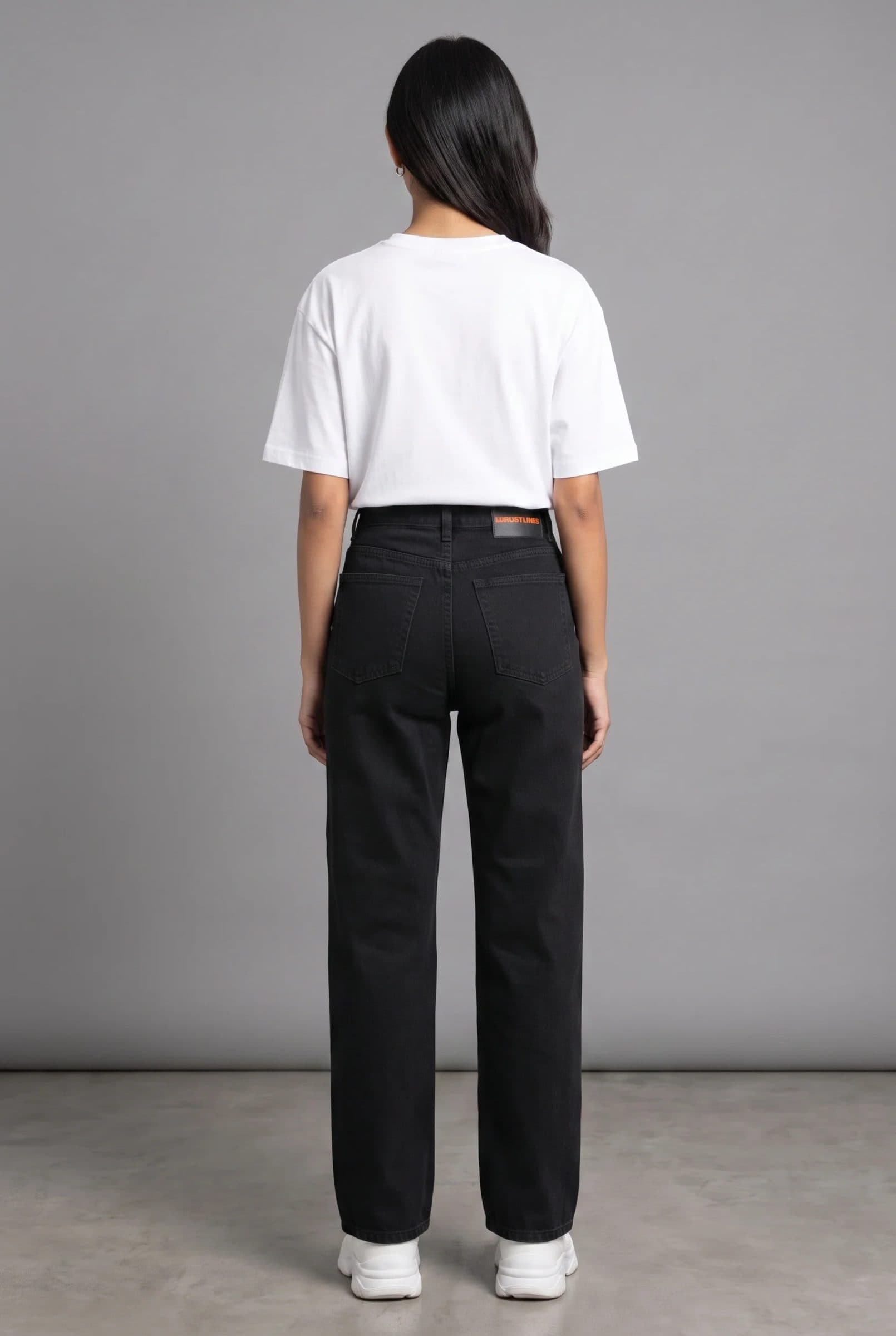 CLASSIC BLACK DENIM WOMEN'S JEANS image 5