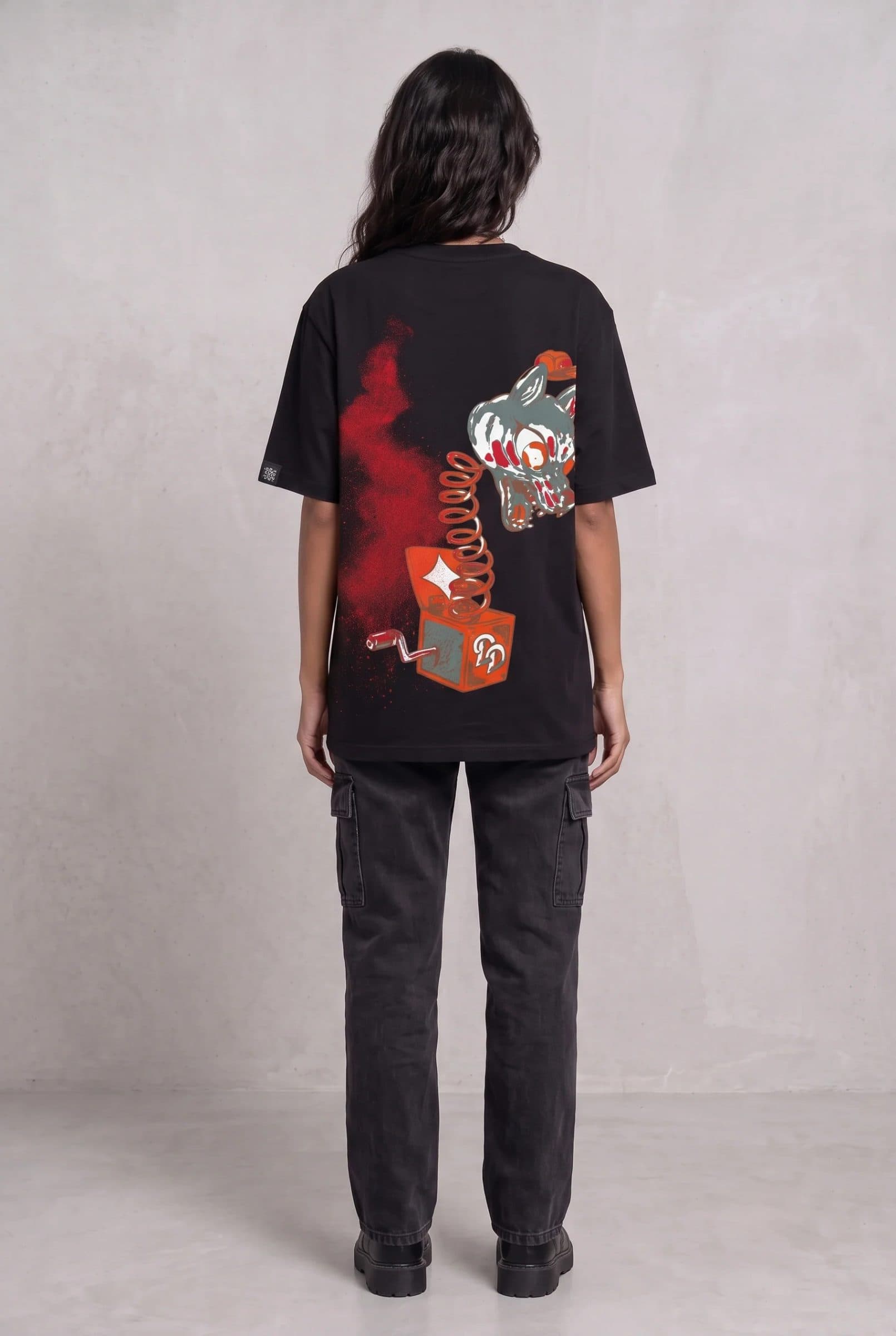 DARK SECRET BLACK WOMEN’S OVERSIZED T-SHIRT image 5