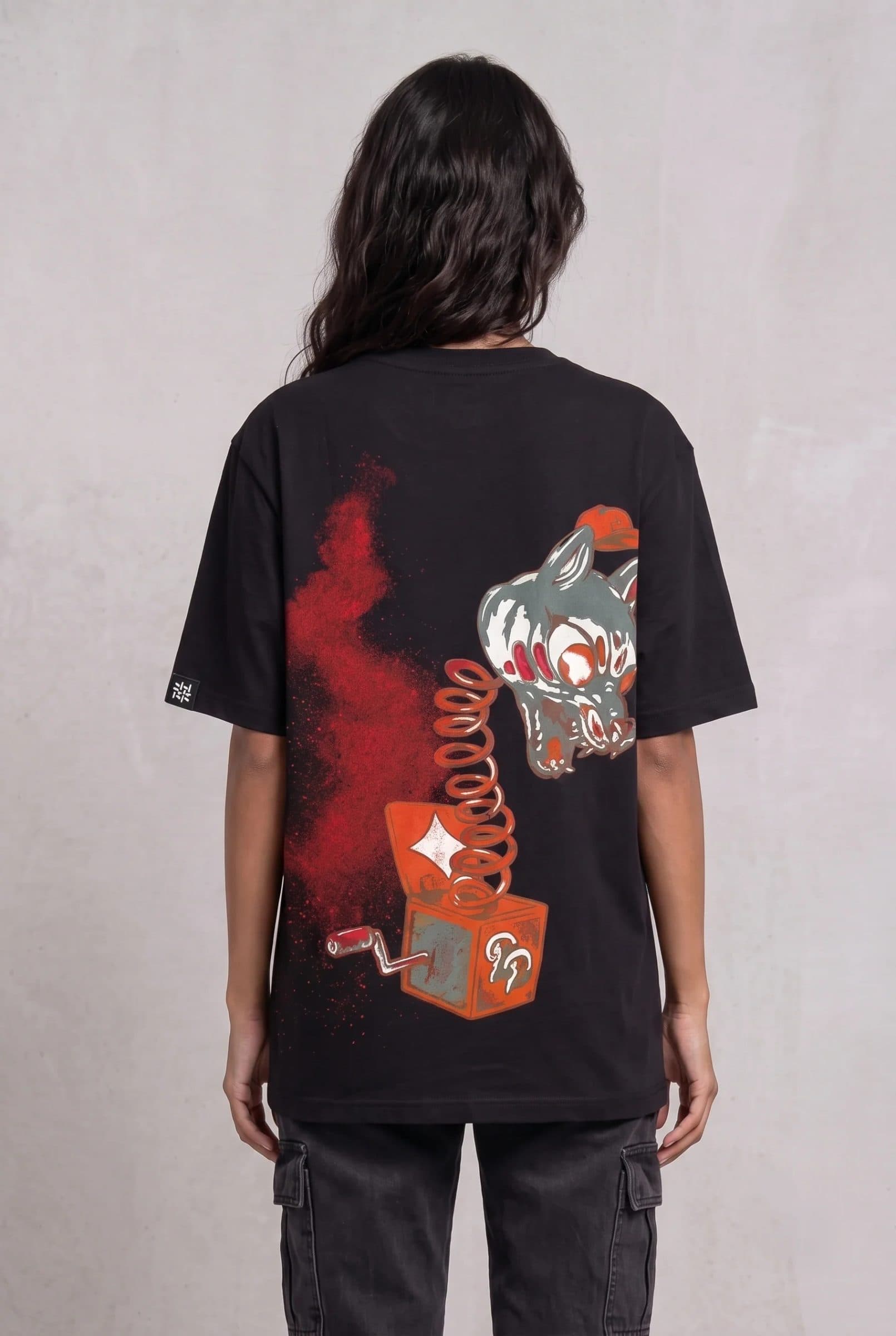 DARK SECRET BLACK WOMEN’S OVERSIZED T-SHIRT image 3