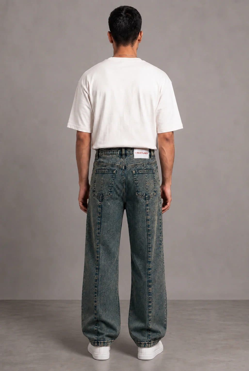 DECADE OLD VINTAGE PLEATED DENIM MEN'S JEANS image 5