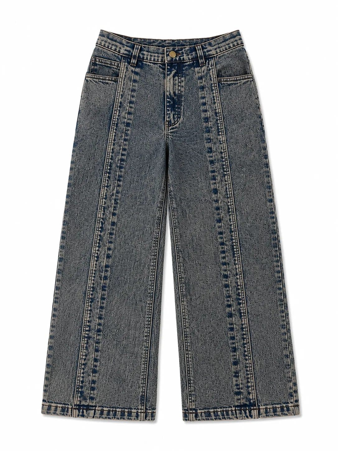 DECADE OLD VINTAGE PLEATED DENIM MEN'S JEANS image 1