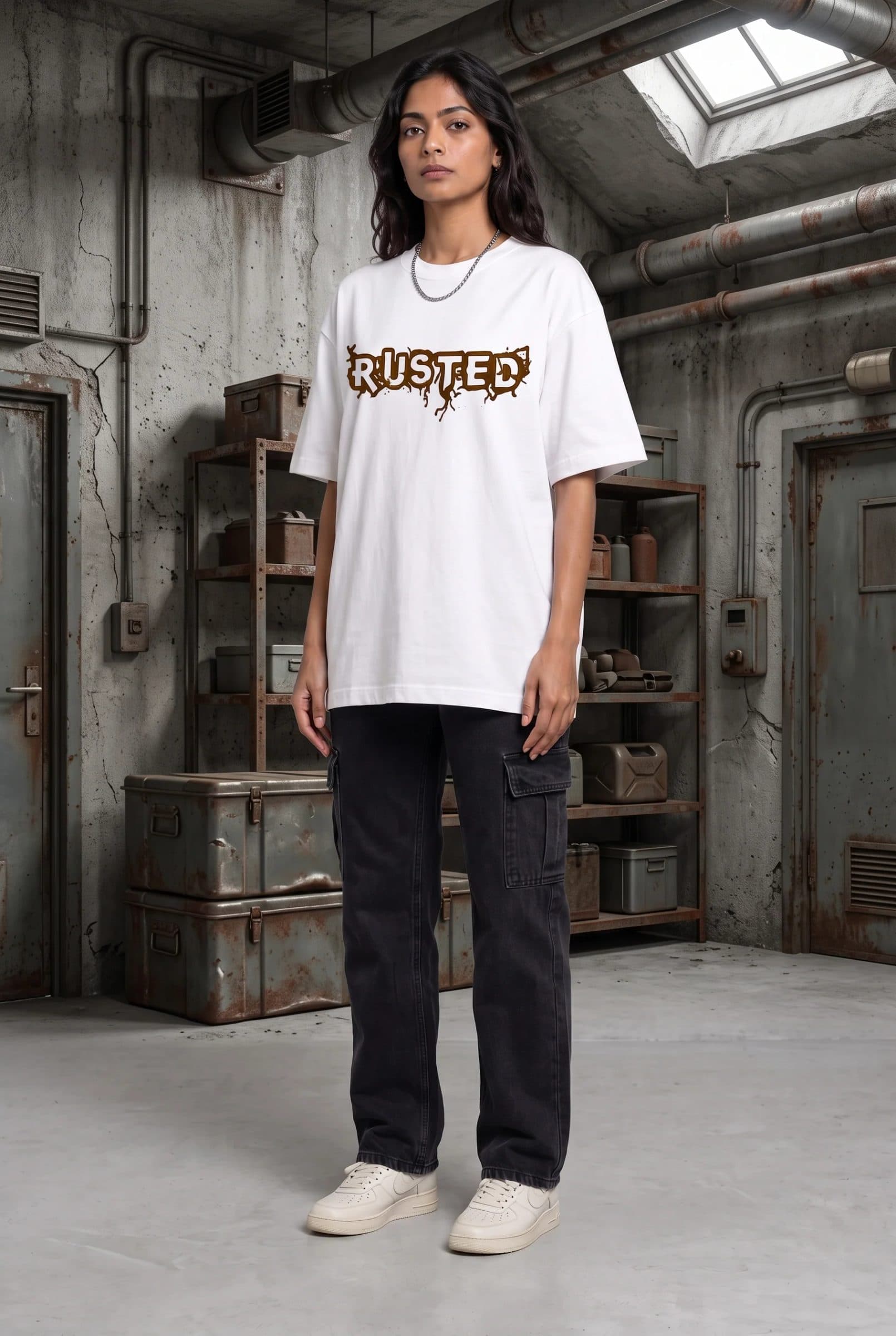 GRENADE WHITE WOMEN’S OVERSIZED T-SHIRT image 6