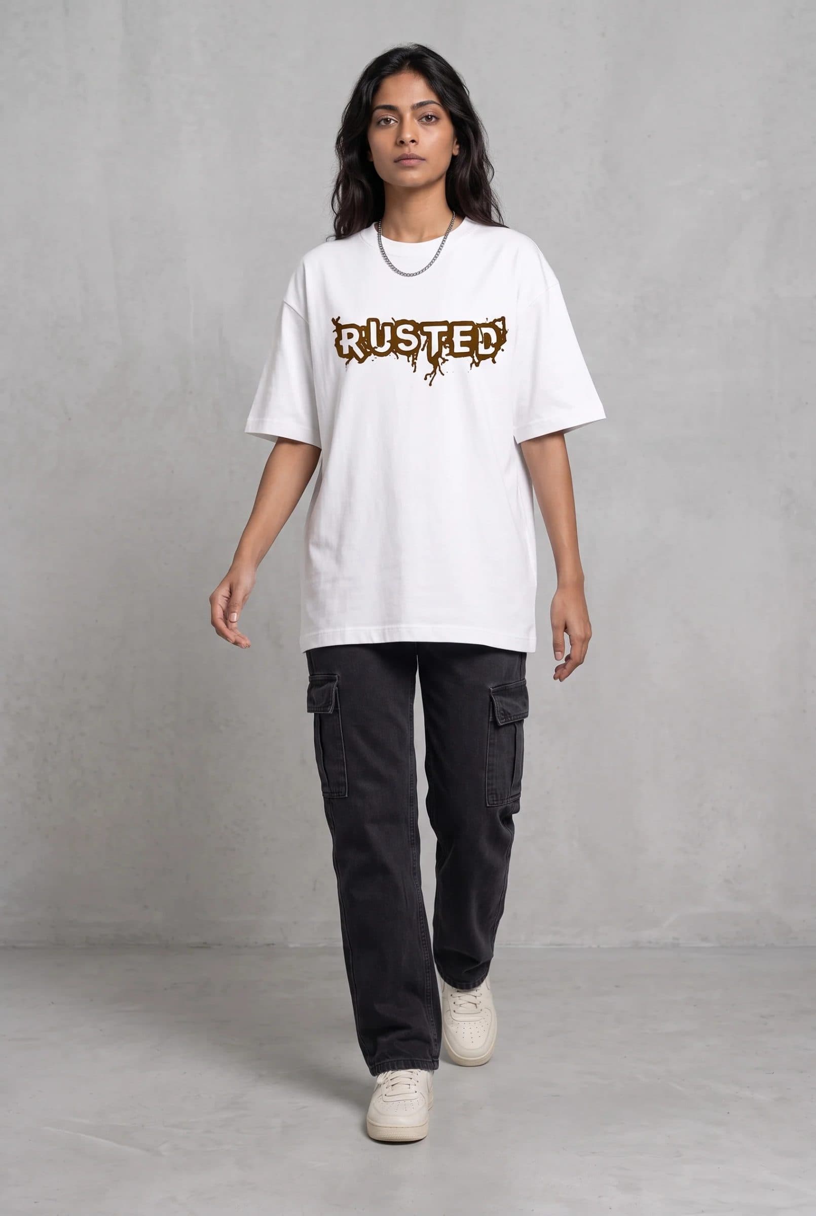 GRENADE WHITE WOMEN’S OVERSIZED T-SHIRT image 7