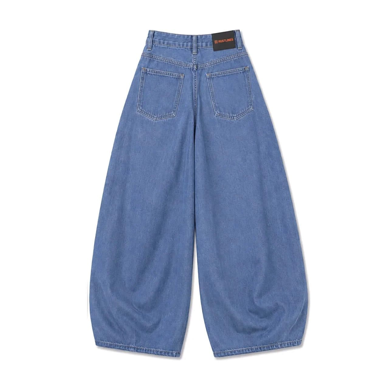 LIGHT BLUE MEN'S BALLOON FIT DENIM JEANS image 2