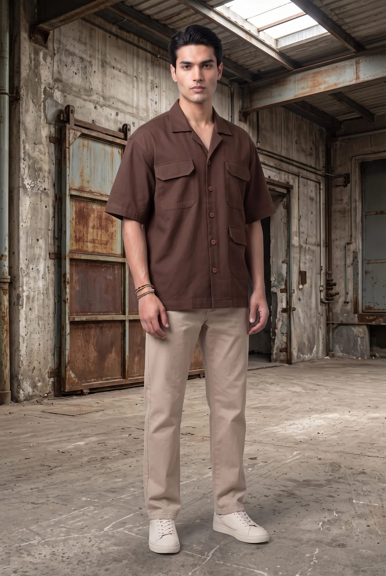UTILITY BROWN MEN'S SHIRT image 8