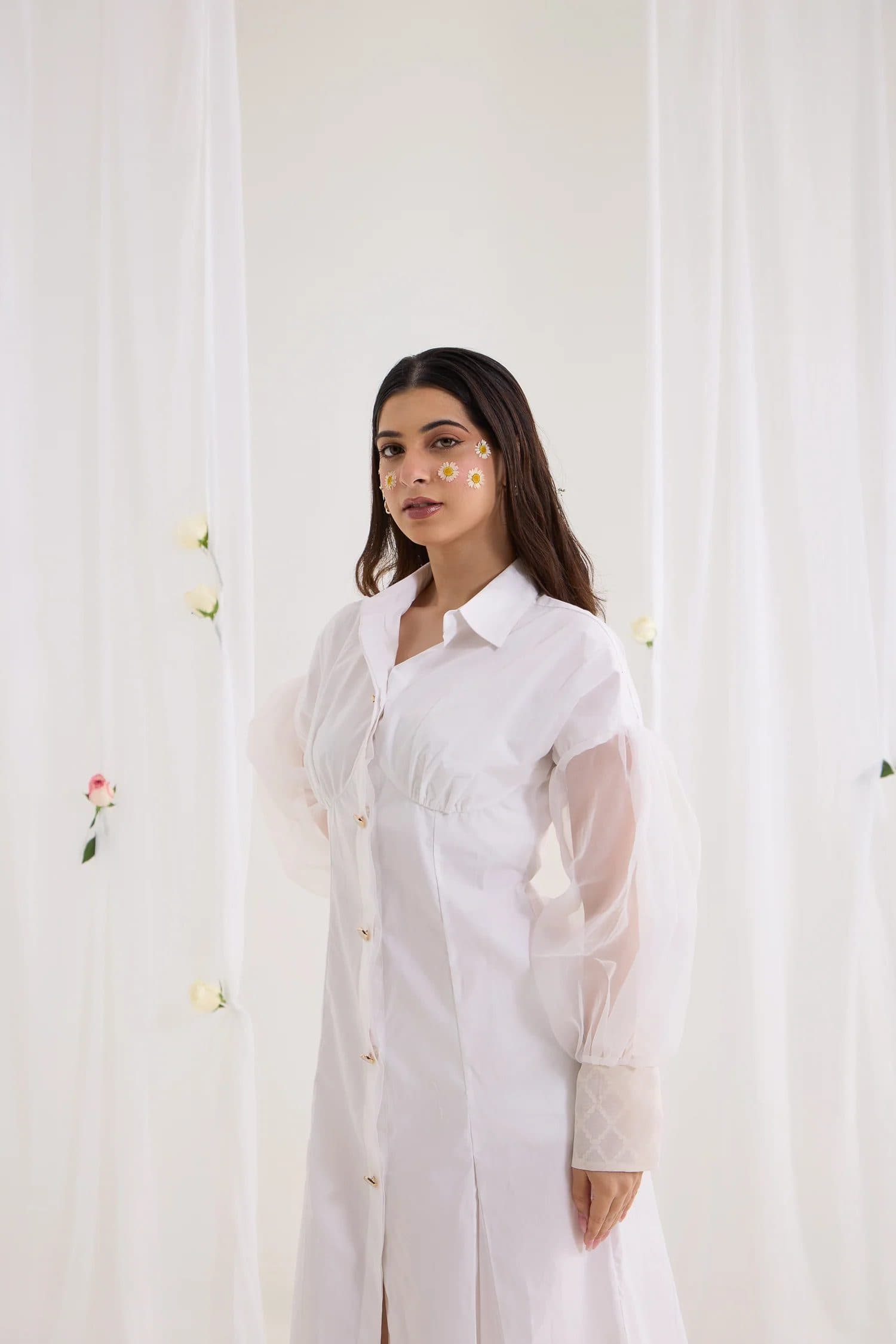 Veiled Shirt Dress image 8