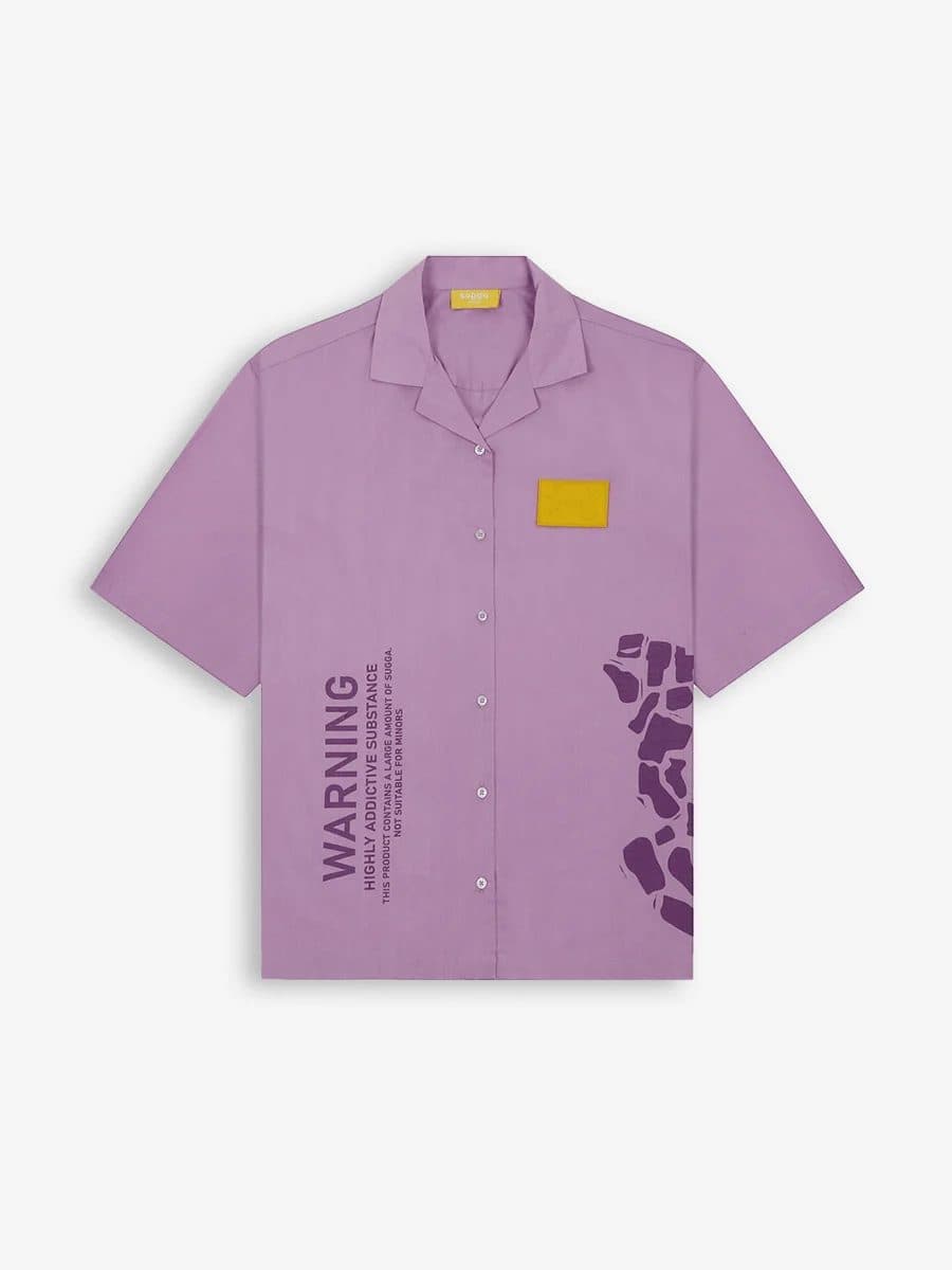 Candy Warning Shirt - Lavender image 1