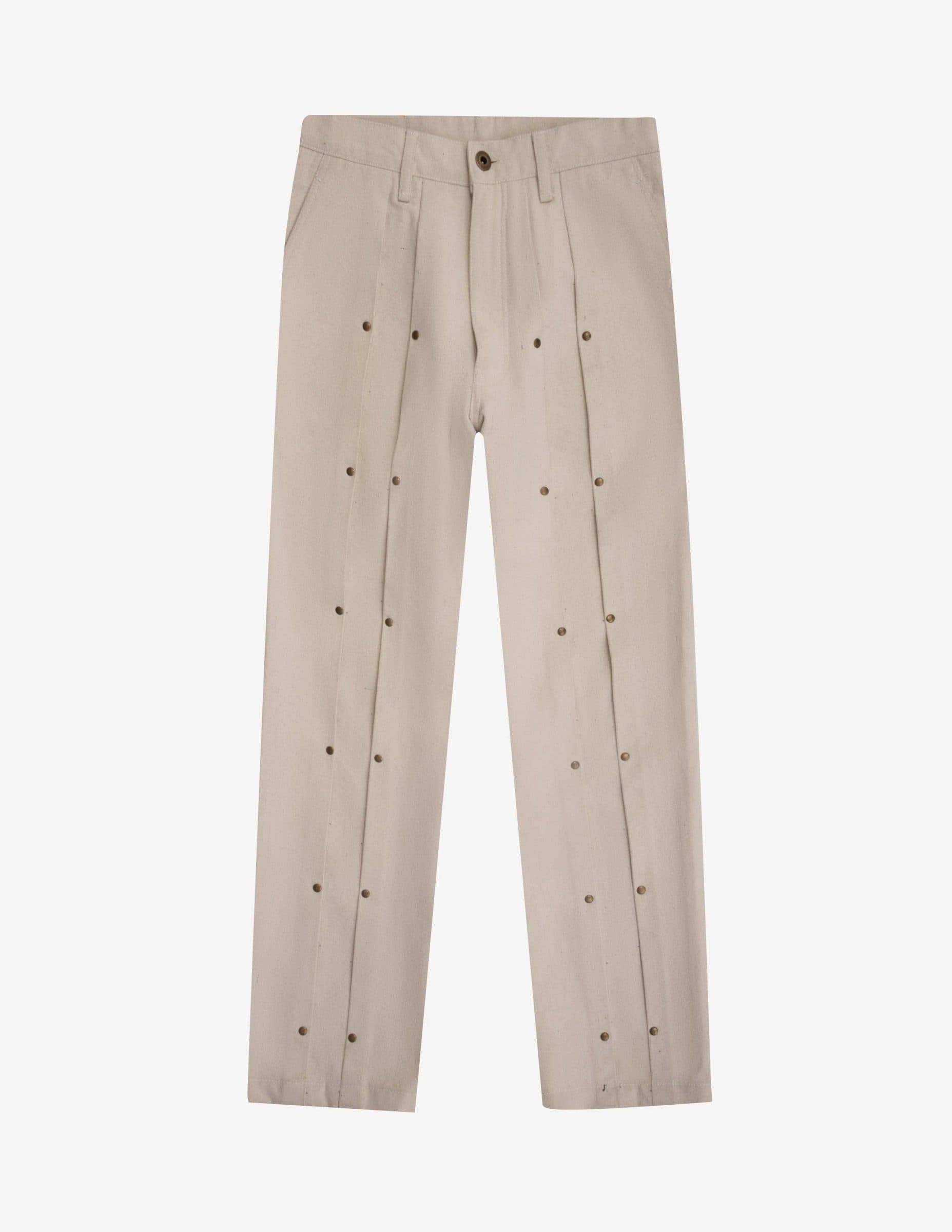 Double Pleat Jeans In White image 5