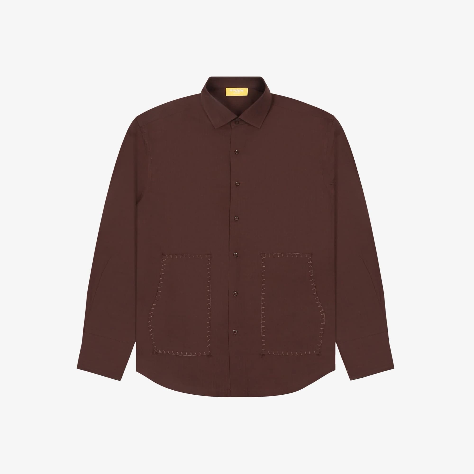 Open Locks Shirt In Brown image 1