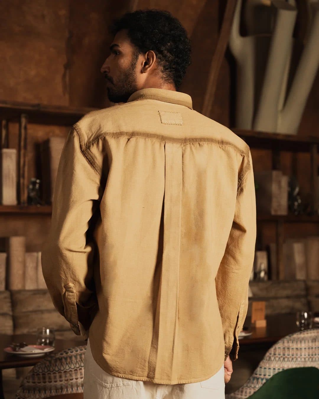Outline Overshirt in Brown image 4