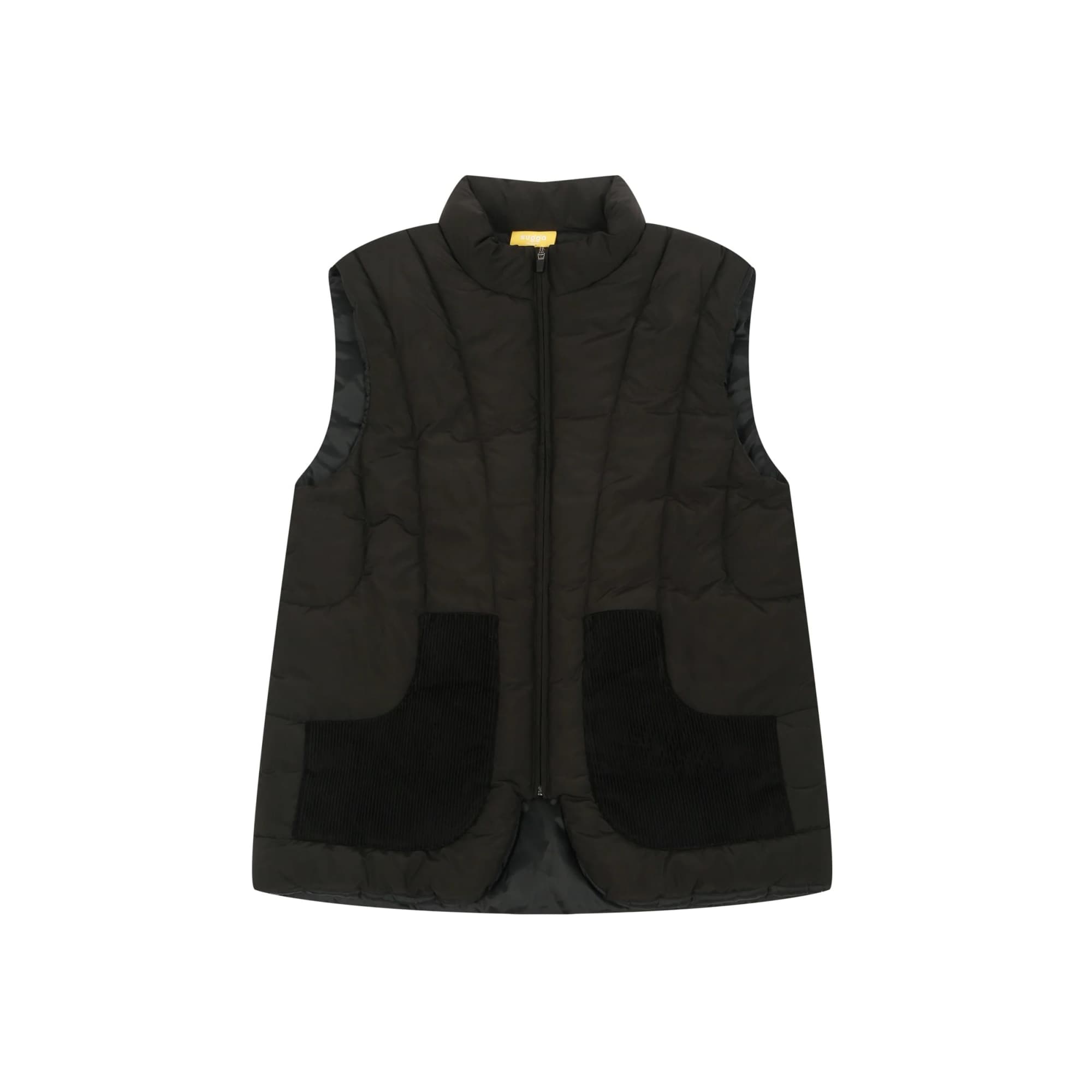 Puffer Jacket Sleeveless in Black image 1