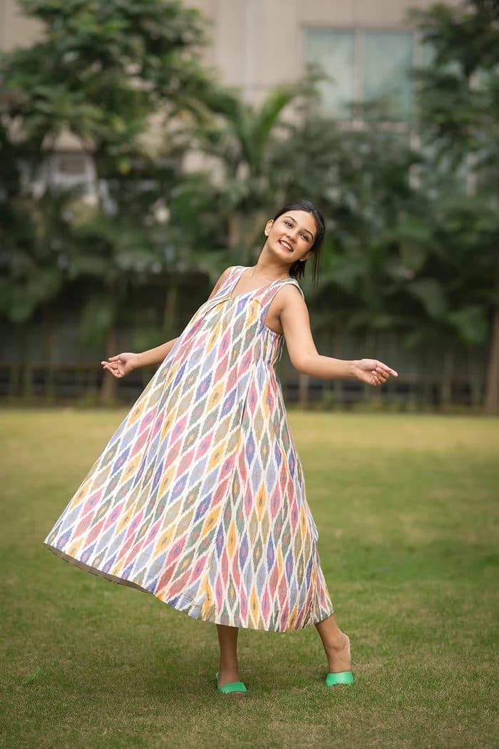 Casatta Ikkat Cotton Dress image 3