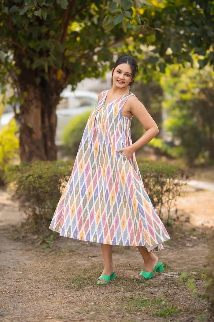 Casatta Ikkat Cotton Dress image 2