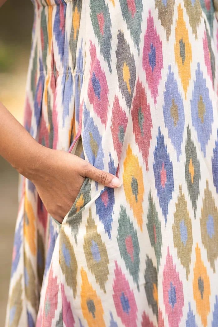 Casatta Ikkat Cotton Dress image 5