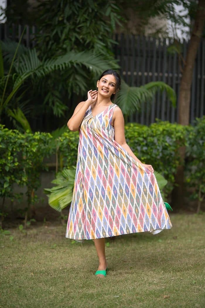 Casatta Ikkat Cotton Dress image 4