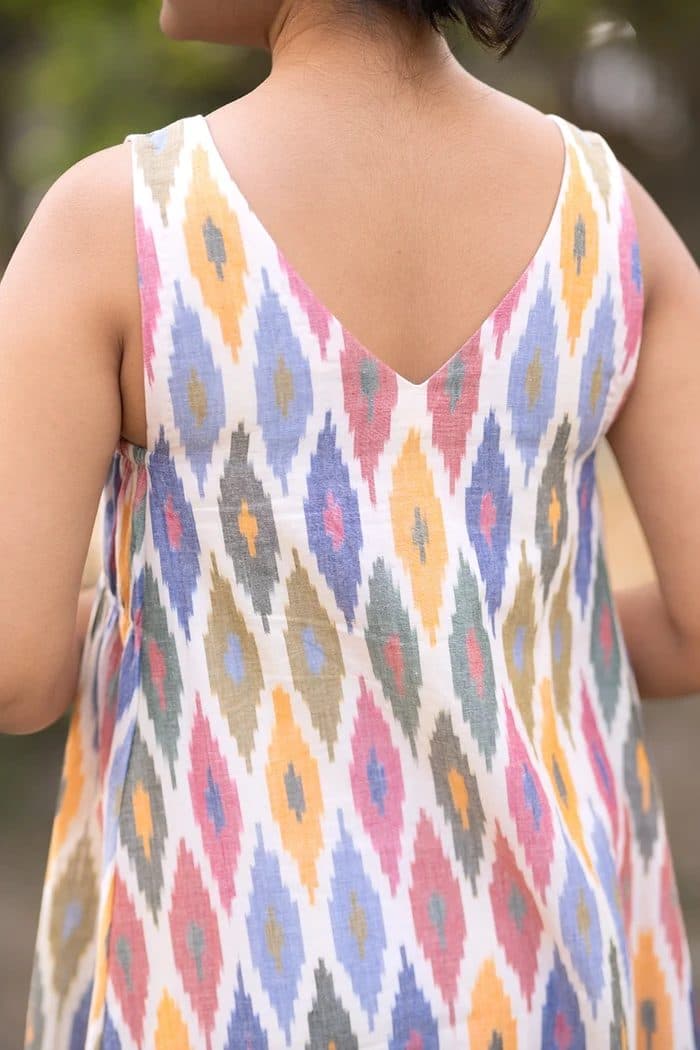 Casatta Ikkat Cotton Dress image 7