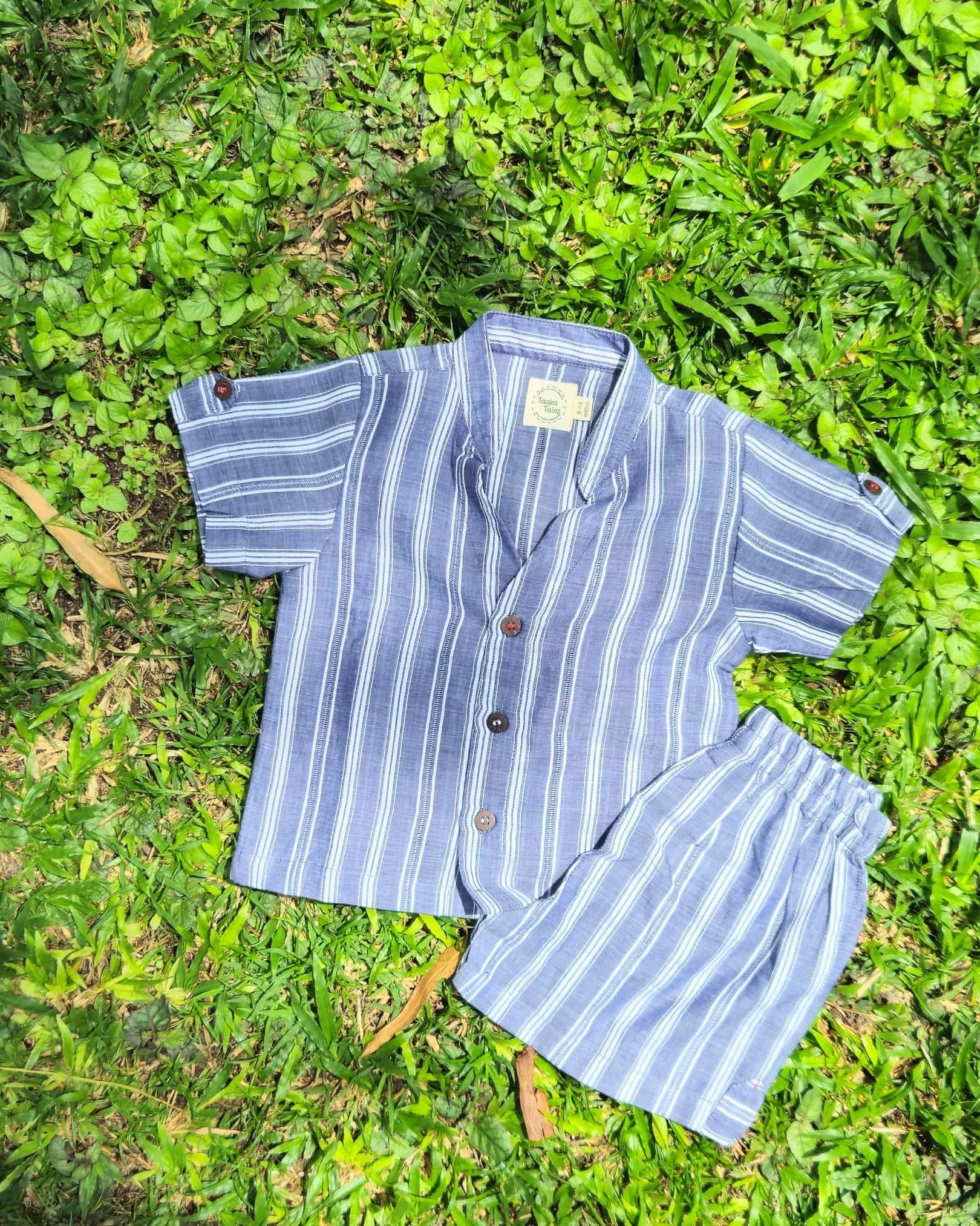 Blue Stripe Boys Co-ord set hover