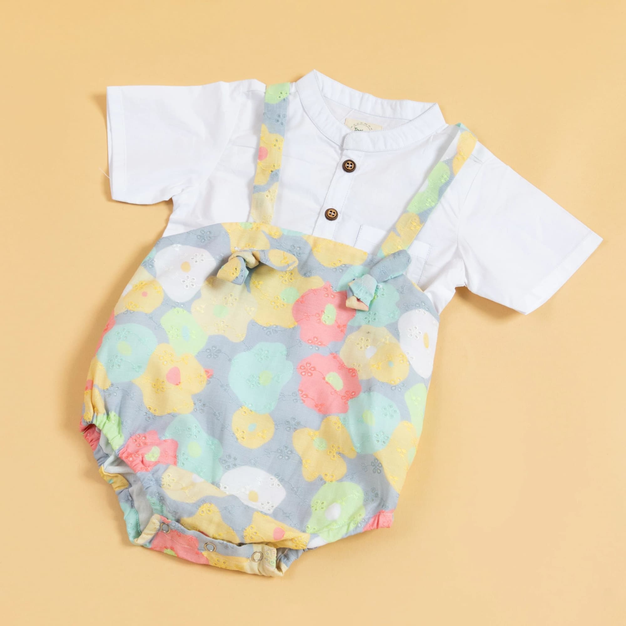 Butterfly Bloom Suspender Romper Set image 4