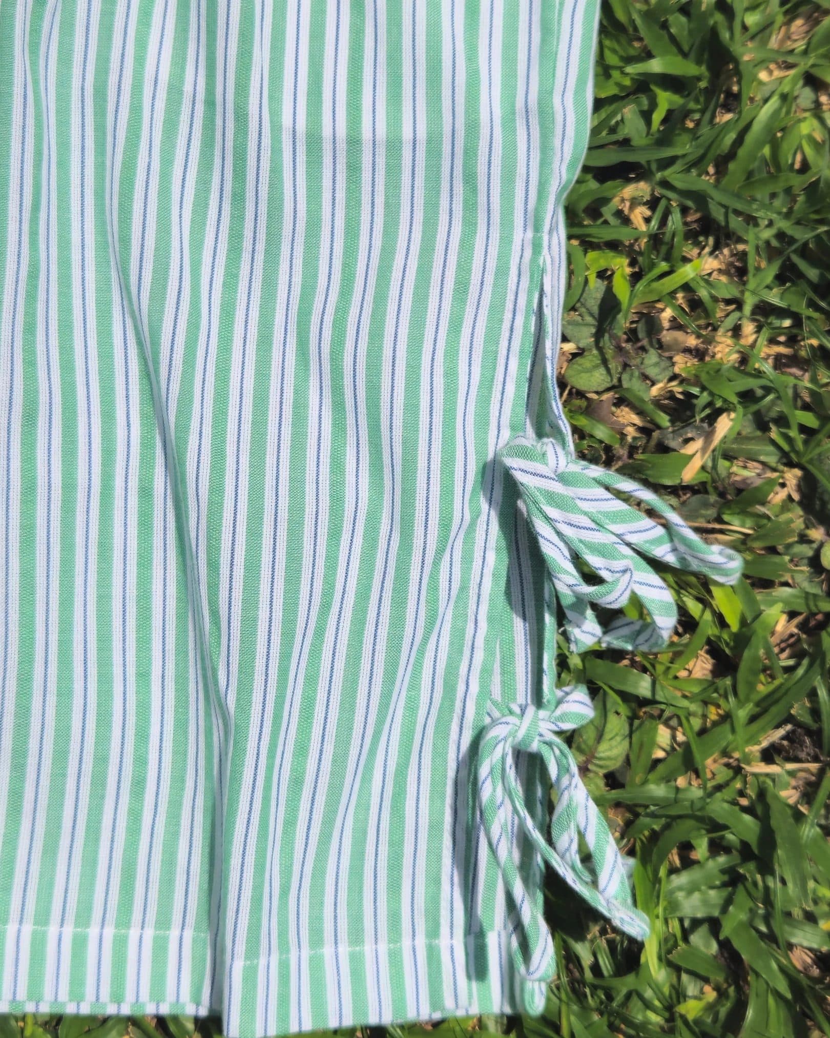 Green stripe Girls Co-ord set image 5