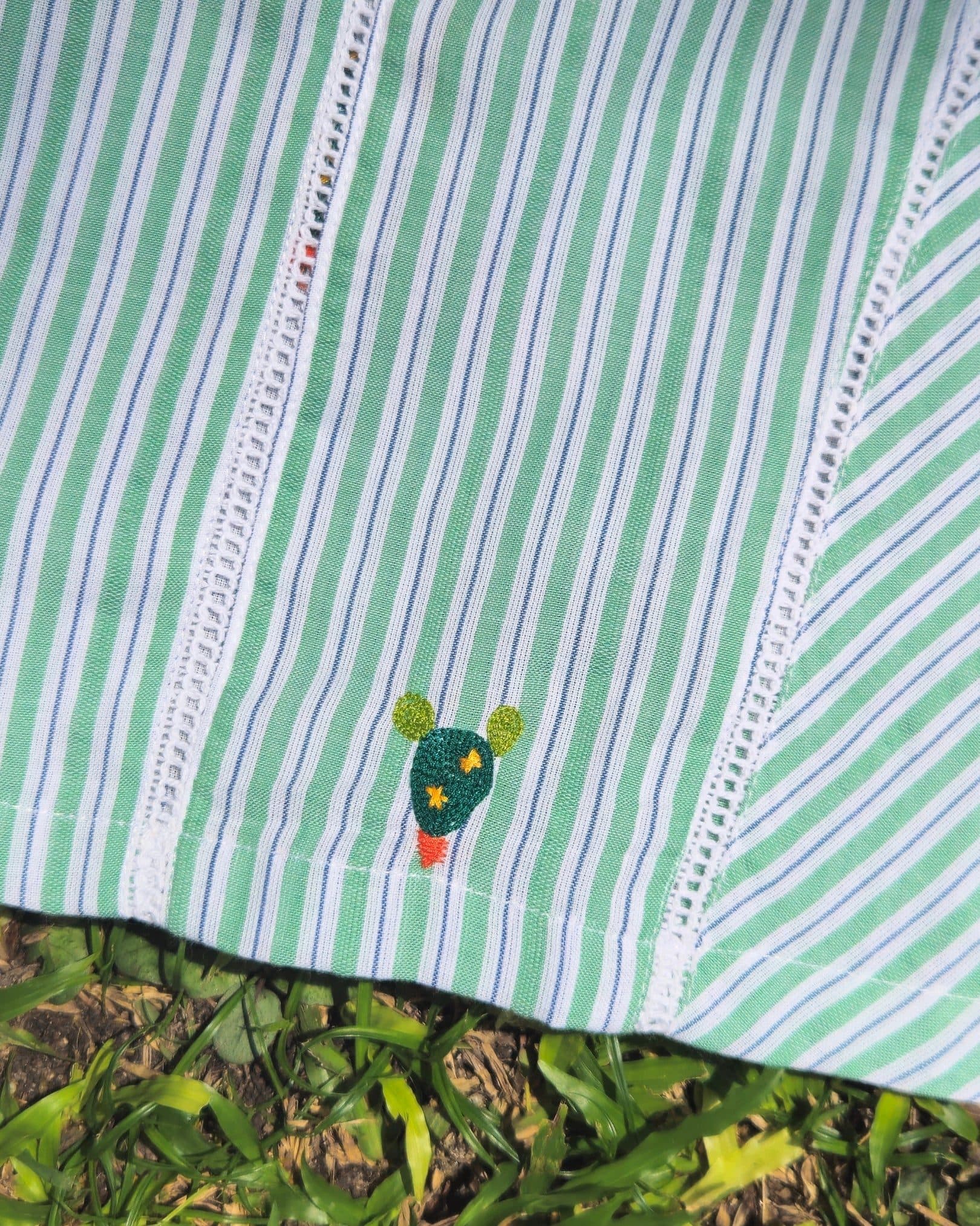 Green stripe Girls Co-ord set image 6