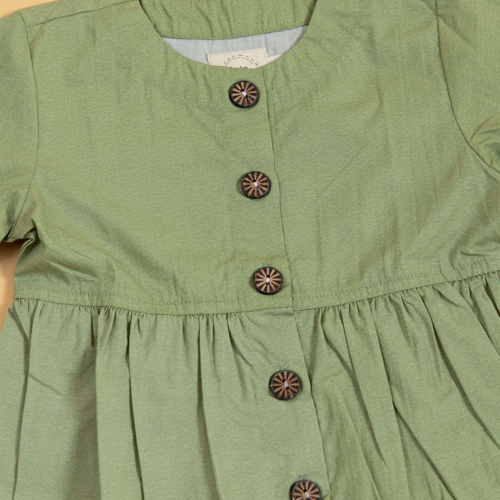 Olive Peplum Top image 3