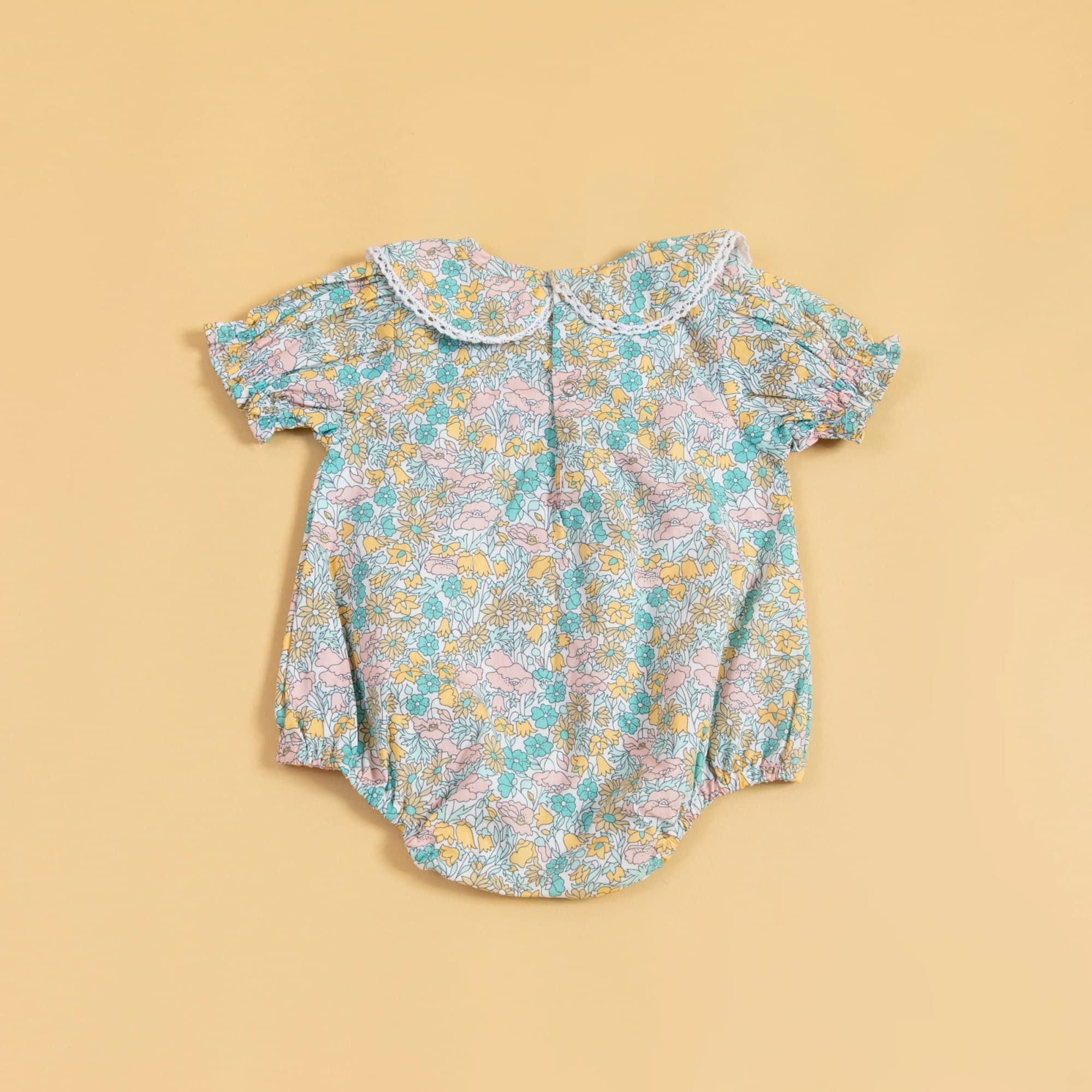 Petal Pops Cyan Romper image 5