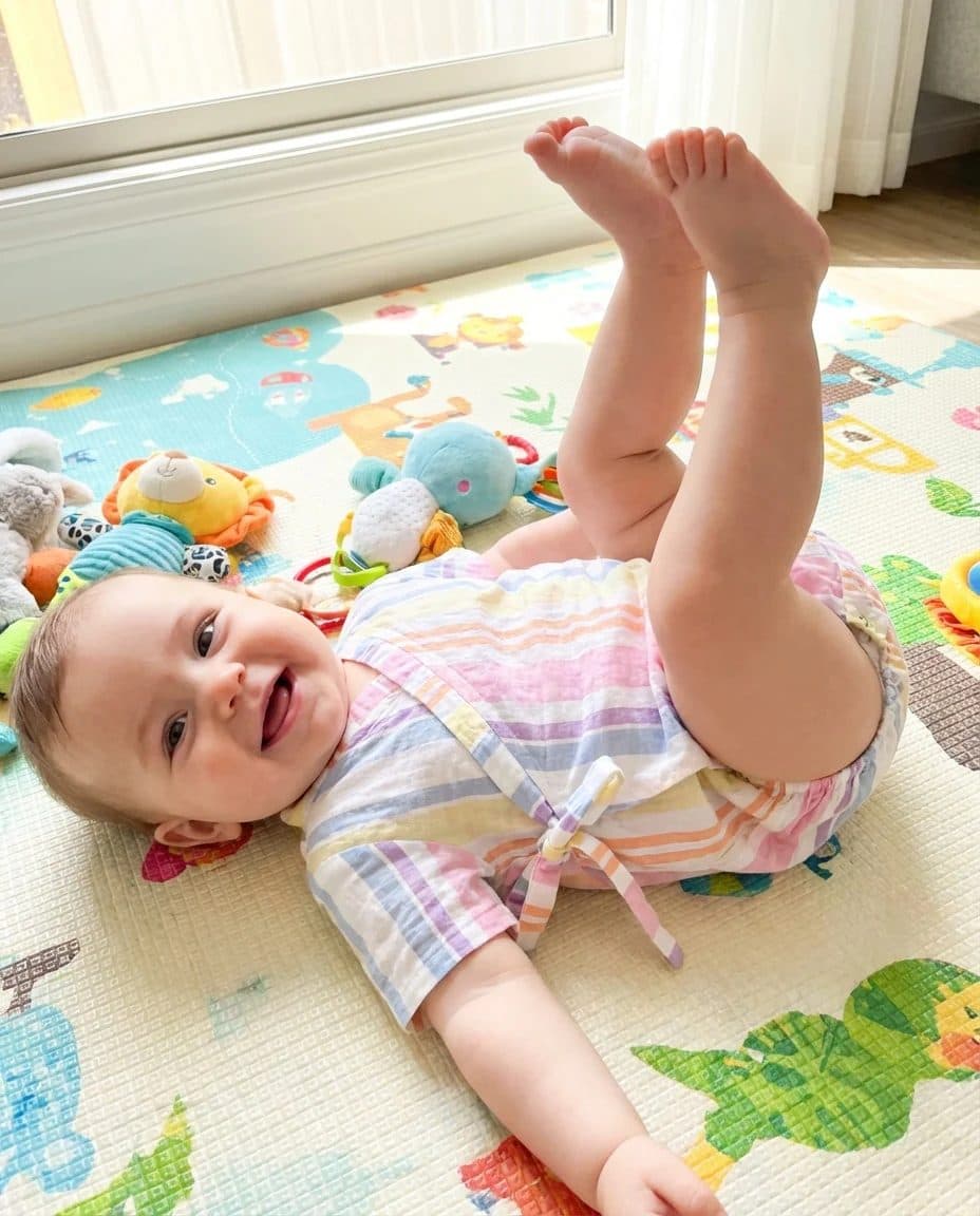 Rainbow Ribbons Kimono Romper image 1