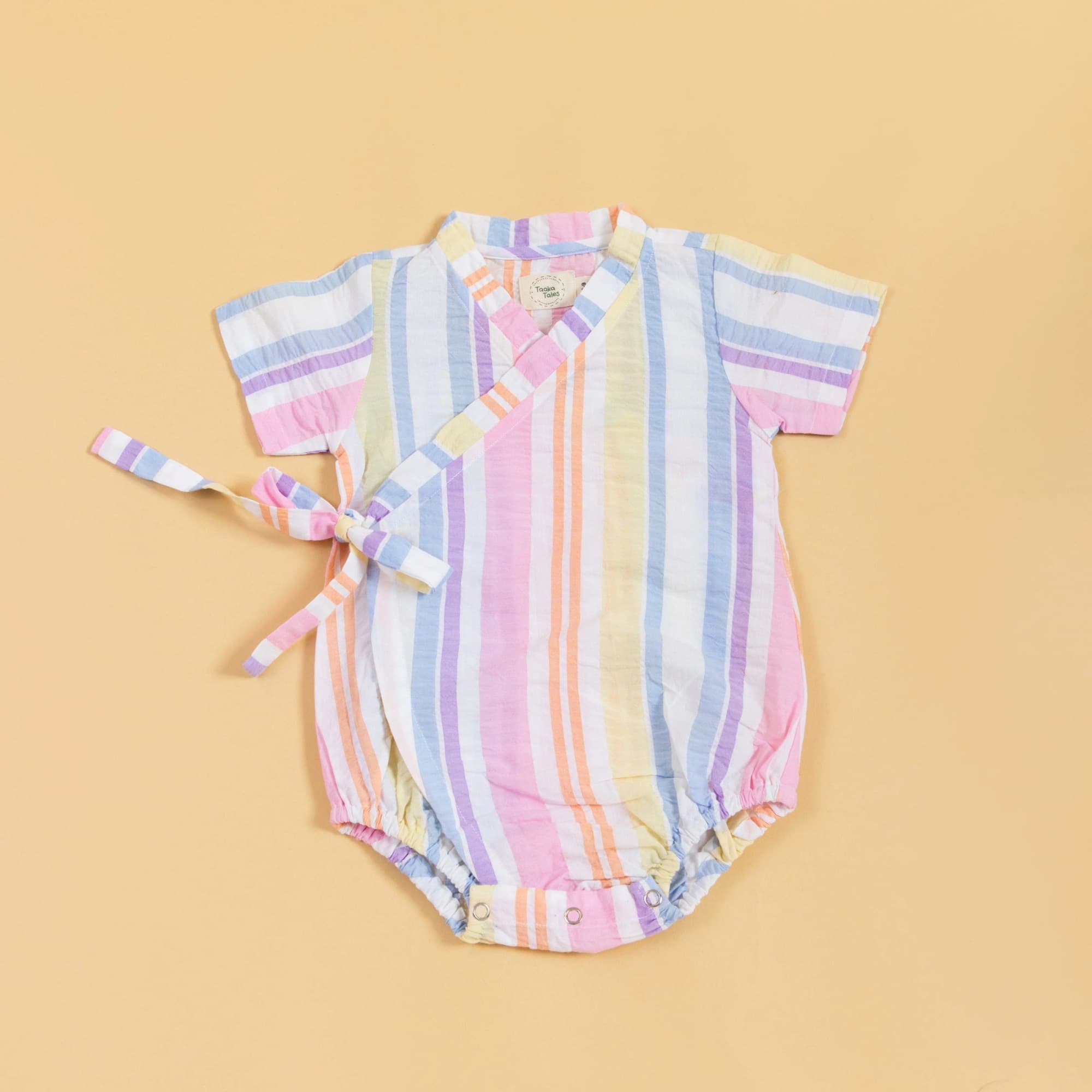 Rainbow Ribbons Kimono Romper image 2