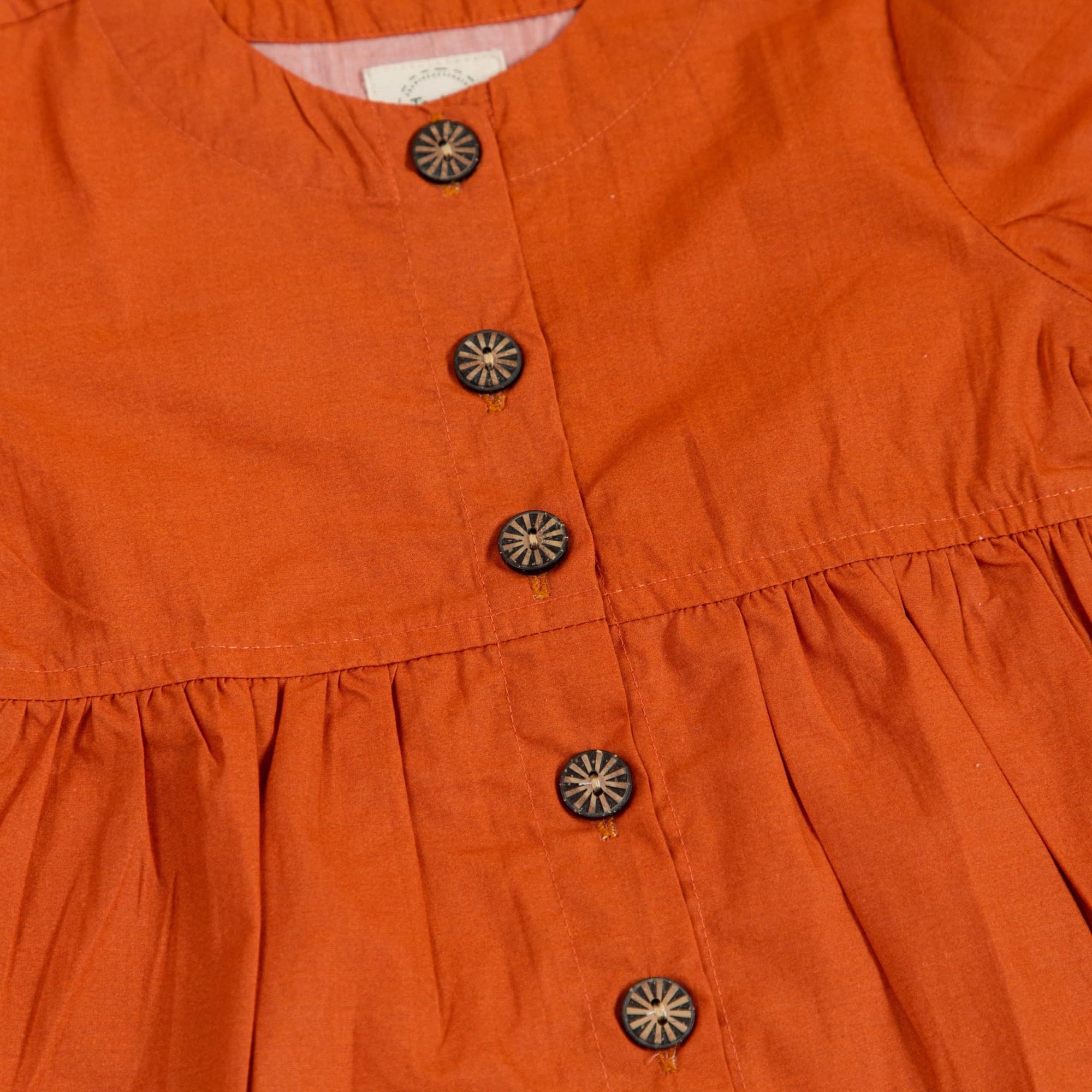 Rust Peplum Top image 3
