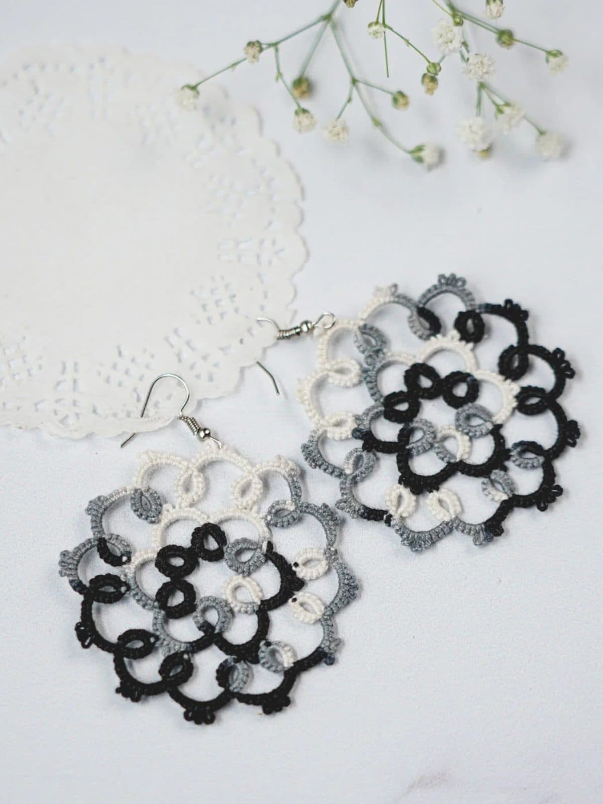 Monochrome Melody Earrings