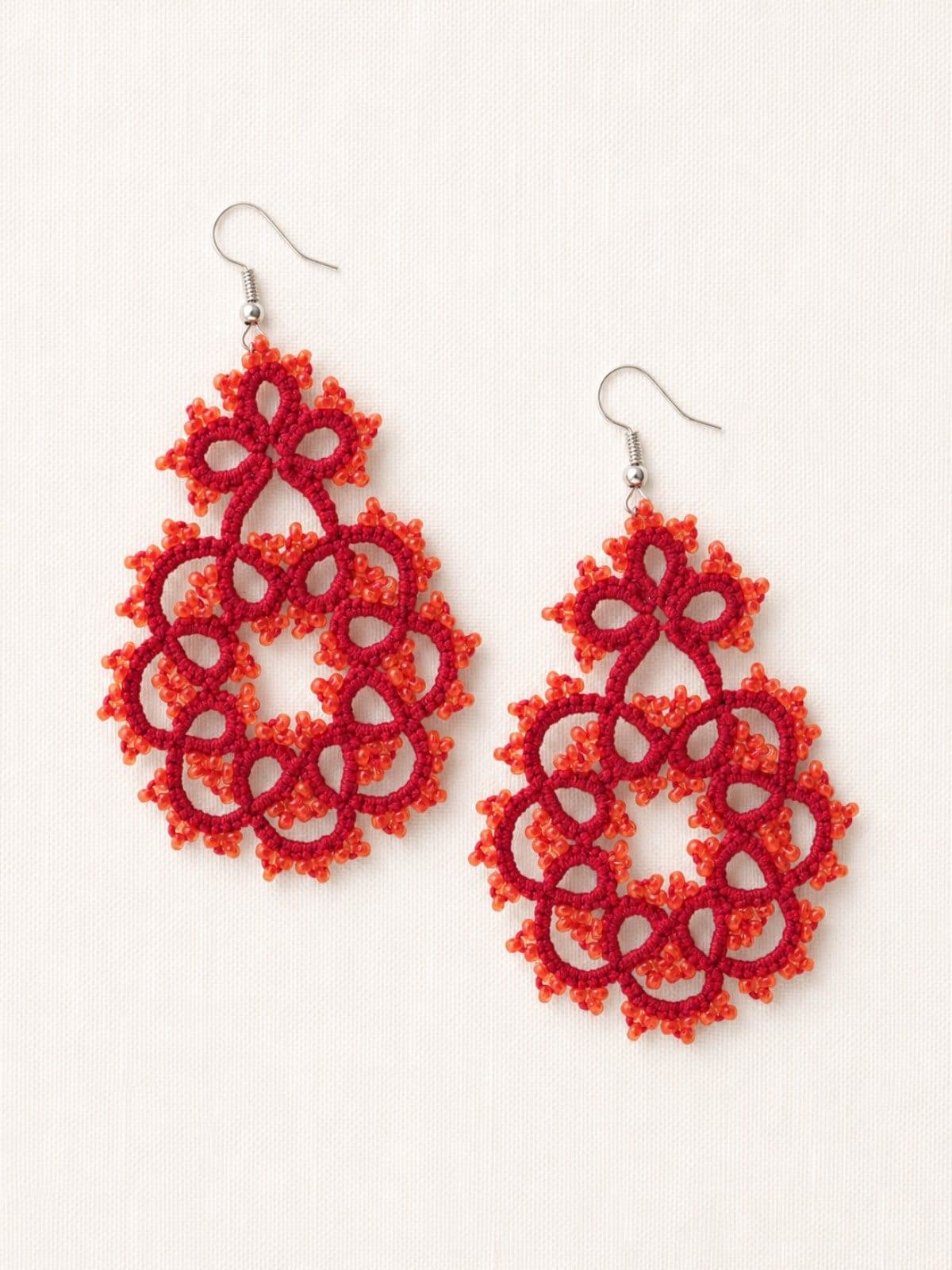 Scarlet Symphony Earrings