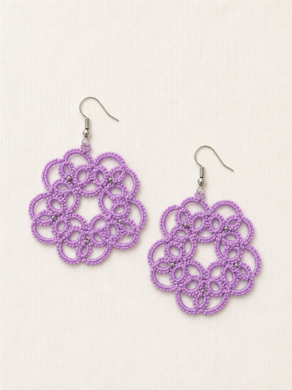 Lavender Bloom Earrings image 1